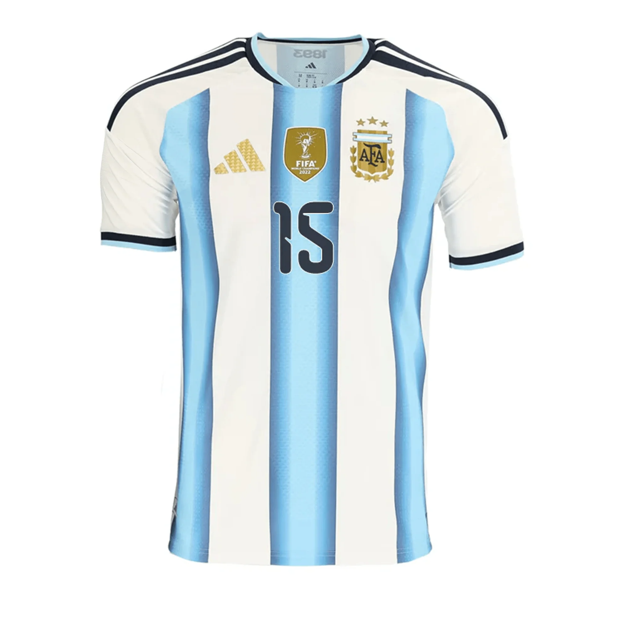 adidas Men's Gonzalez Argentina Match Authentic Player 2026 Home Jersey (White/Icy Blue) - Image 2
