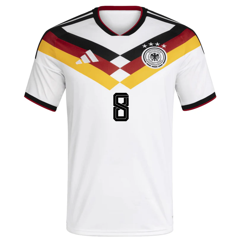 adidas Men's Goretzka Germany Home World Cup Jersey 2026 (White/Black) - Image 2