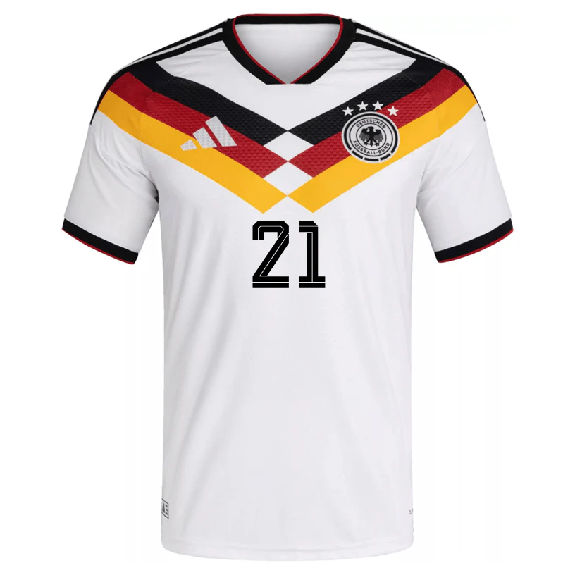 adidas Men's Gundogan Germany Authentic Home World Cup Jersey 2026 (White/Black) - Image 2