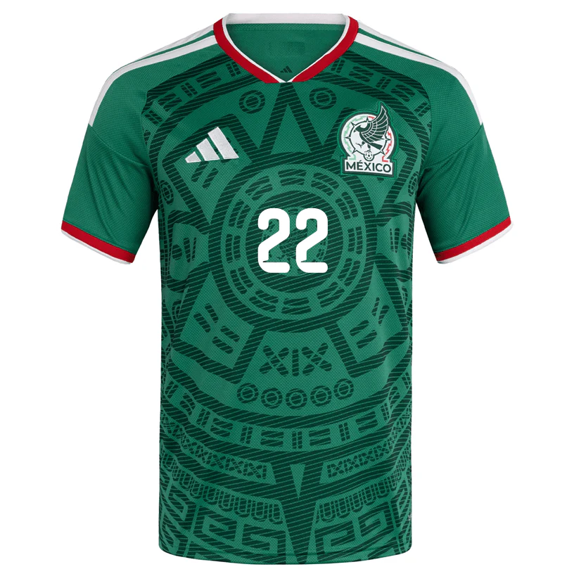 adidas Men's Guillermo Martínez Mexico Home 2026 World Cup Jersey (Bold Green) - Image 2