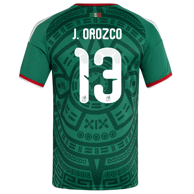 adidas Men's J. Orozco Mexico Home 2026 World Cup Jersey (Bold Green)