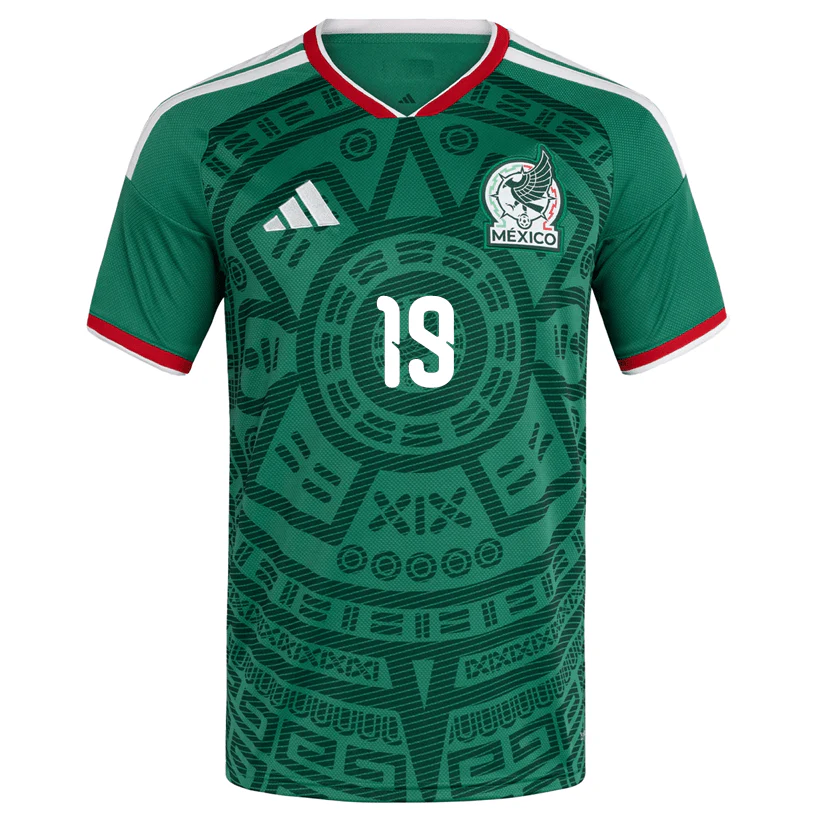 adidas Men's J. Sanchez Mexico Authentic Home 2026 World Cup Jersey (Bold Green) - Image 2