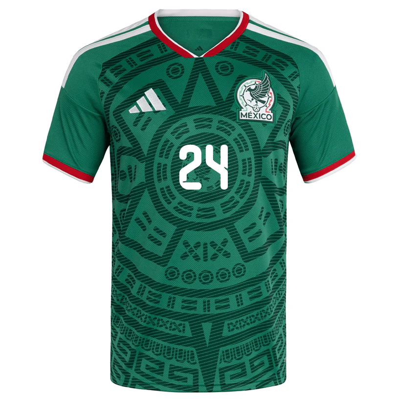 adidas Men's L. Chavez Mexico Home 2026 World Cup Jersey (Bold Green) - Image 2