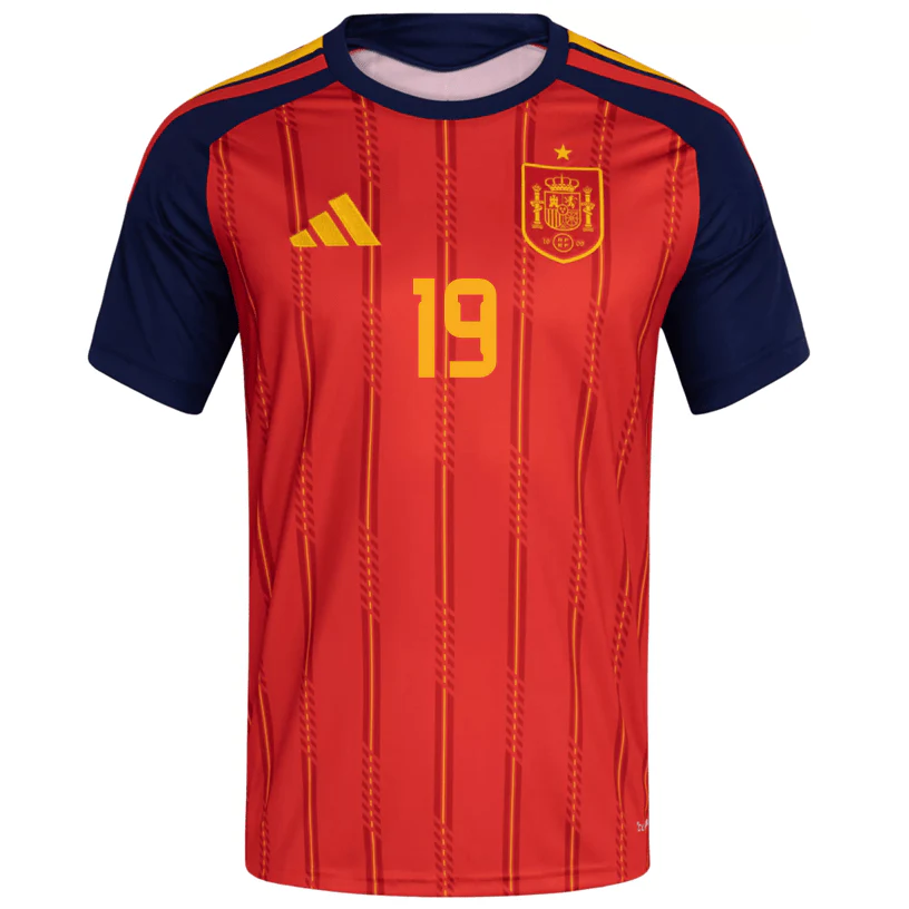 adidas Men's Lamine Yamal Spain World Cup Home Jersey 2026 (Vivid Red) - Image 2