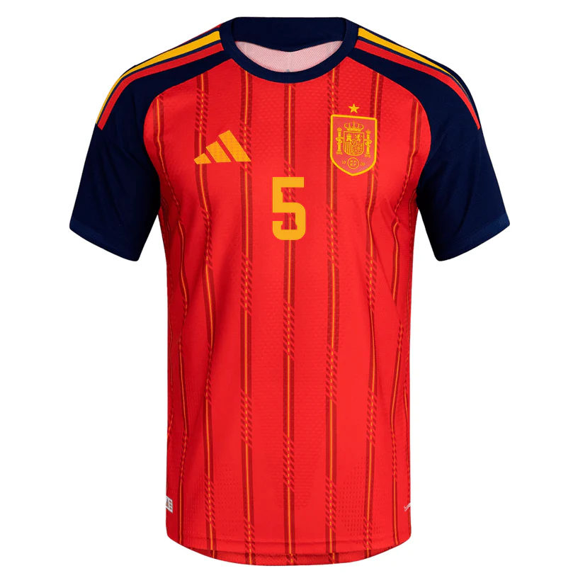 adidas Men's Laporte Spain Authentic World Cup Home Jersey 2026 (Vivid Red) - Image 2