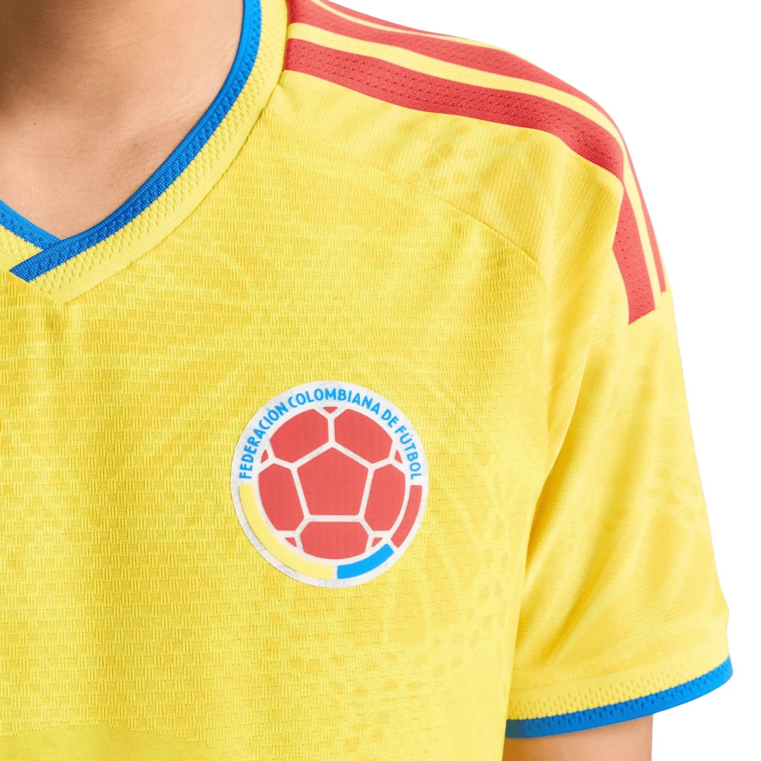 adidas Men's Quintero Colombia 2026 Authentic Home Jersey (Impact Yellow) - Image 7