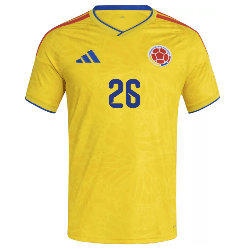 adidas Men's Machado Colombia 2026 Home Jersey (Impact Yellow) - Image 2