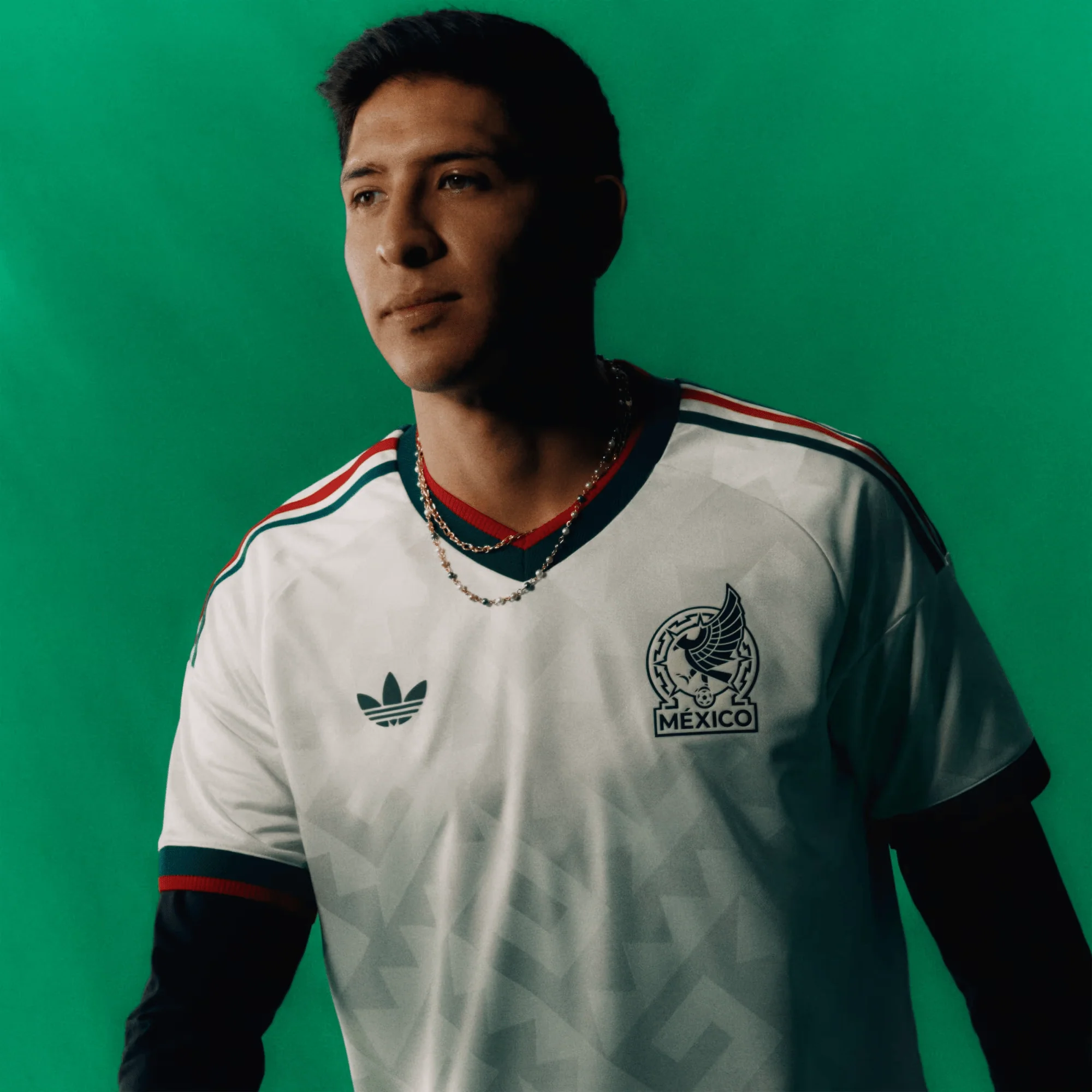 adidas Men's Mexico Alvarado Authentic Match Away Jersey 2026 (White) - Image 11