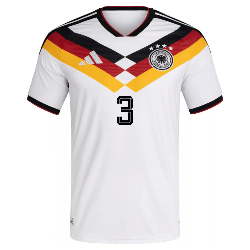 adidas Men's Mittelstadt Germany Authentic Home World Cup Jersey 2026 (White/Black) - Image 2