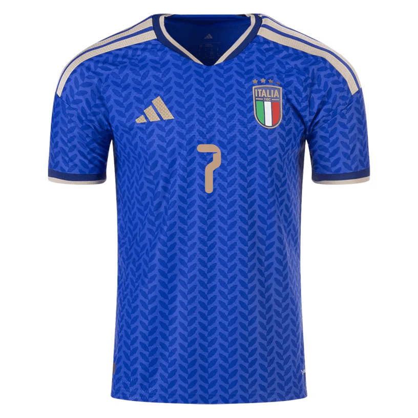 adidas Men's Politano Italy 2026 Authentic Home Jersey (Bold Blue) - Image 2