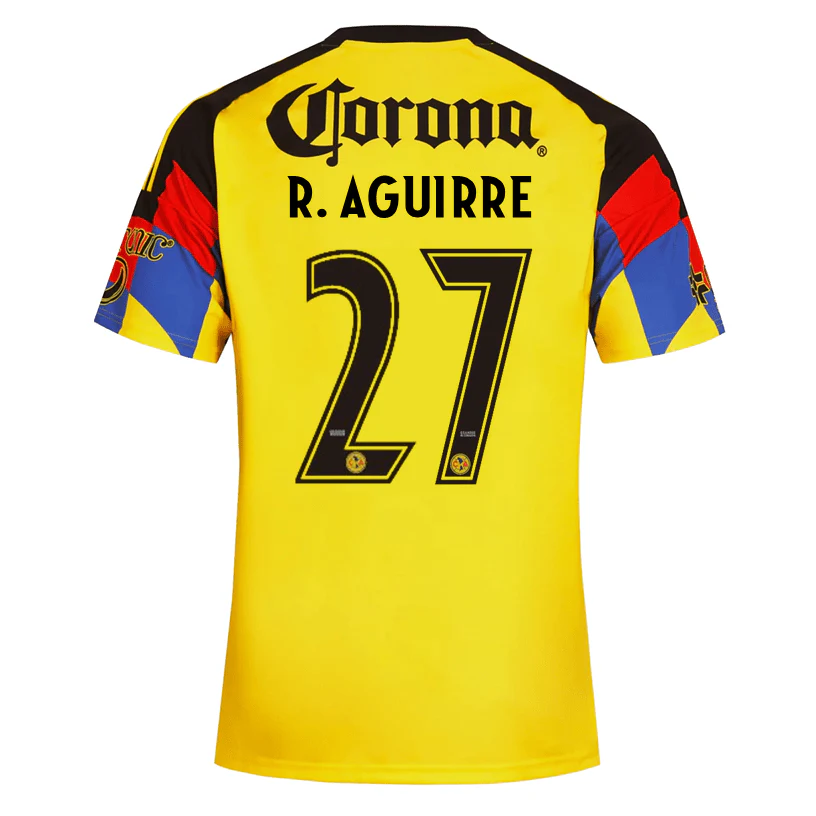 adidas Men's R. Aguirre Club America Home Jersey 25/26 (Yellow)