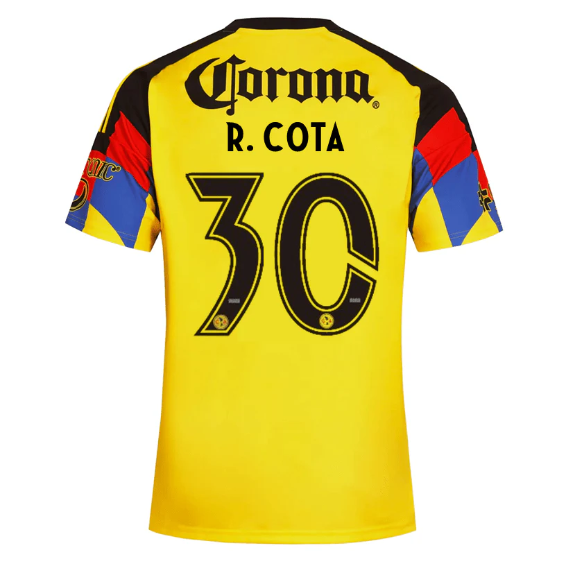 adidas Men's R. Cota Club America Home Jersey 25/26 (Yellow)