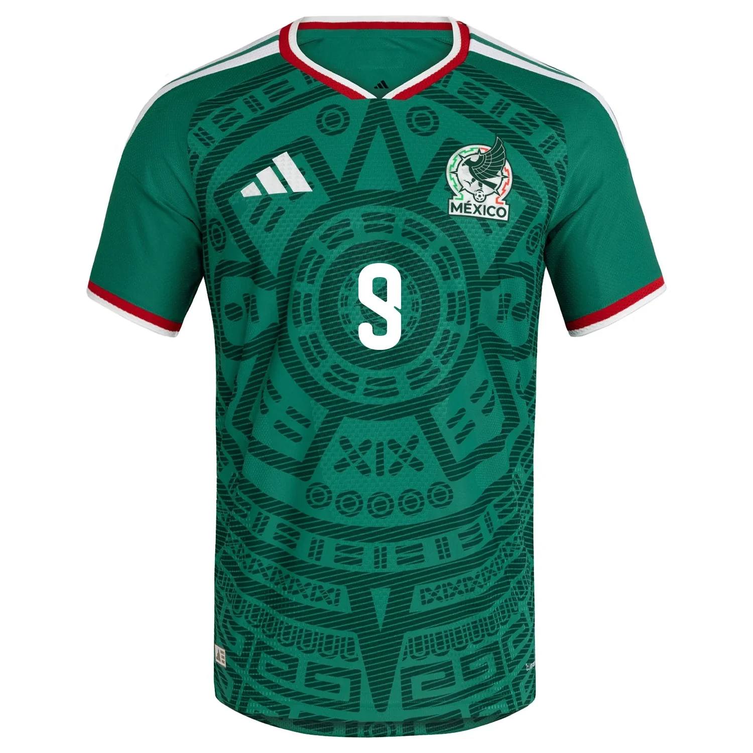 adidas Men's Raúl Jiménez Mexico Authentic Home 2026 World Cup Jersey (Bold Green) - Image 2
