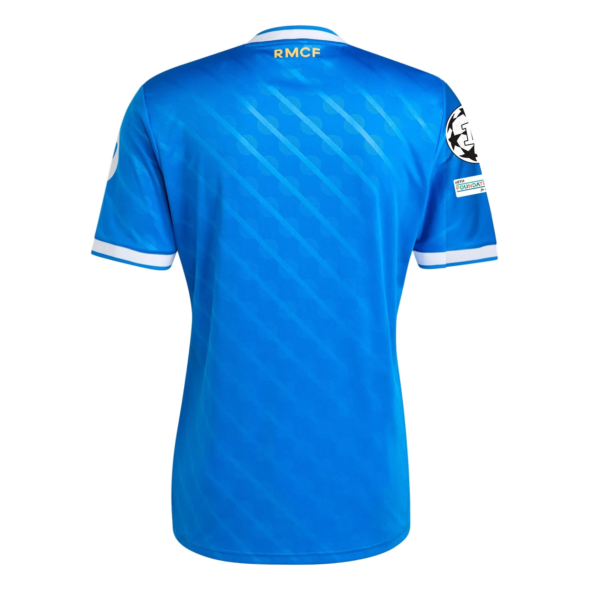 adidas Men's Real Madrid Third Jersey 25/26 w/ Champions League Patches (Blue/White) - Image 2