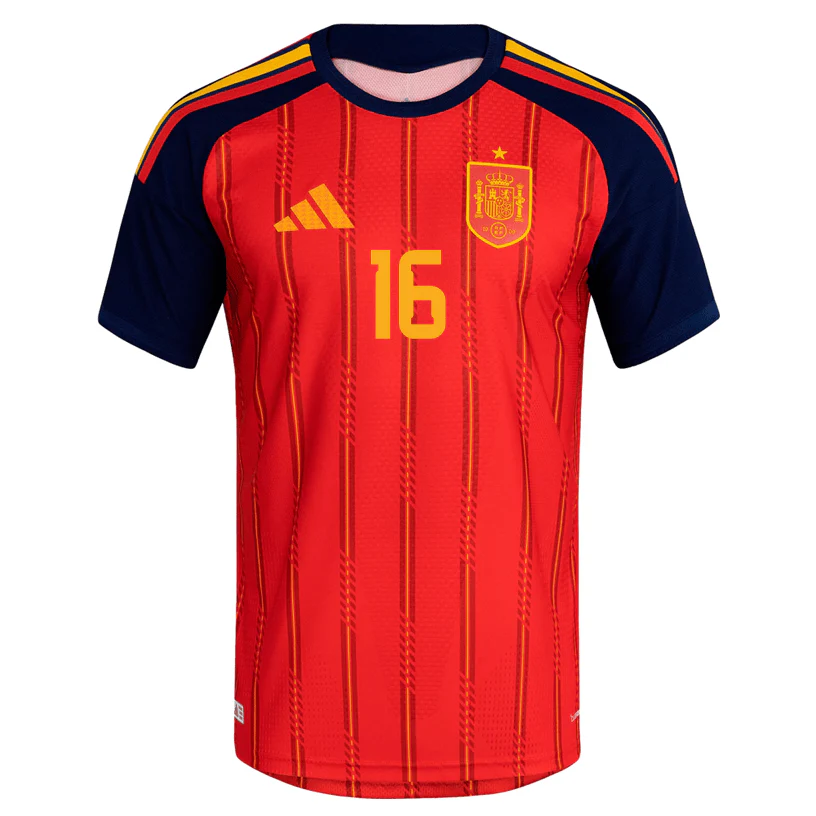 adidas Men's Rodri Spain Authentic World Cup Home Jersey 2026 (Vivid Red) - Image 2