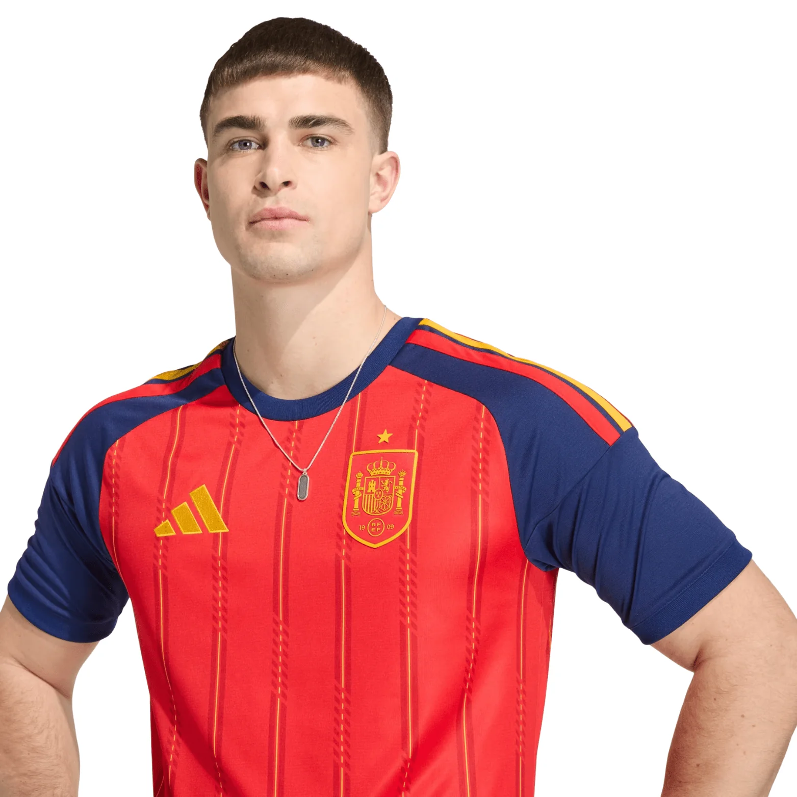 adidas Men's Samu Spain World Cup Home Jersey 2026 (Vivid Red) - Image 5