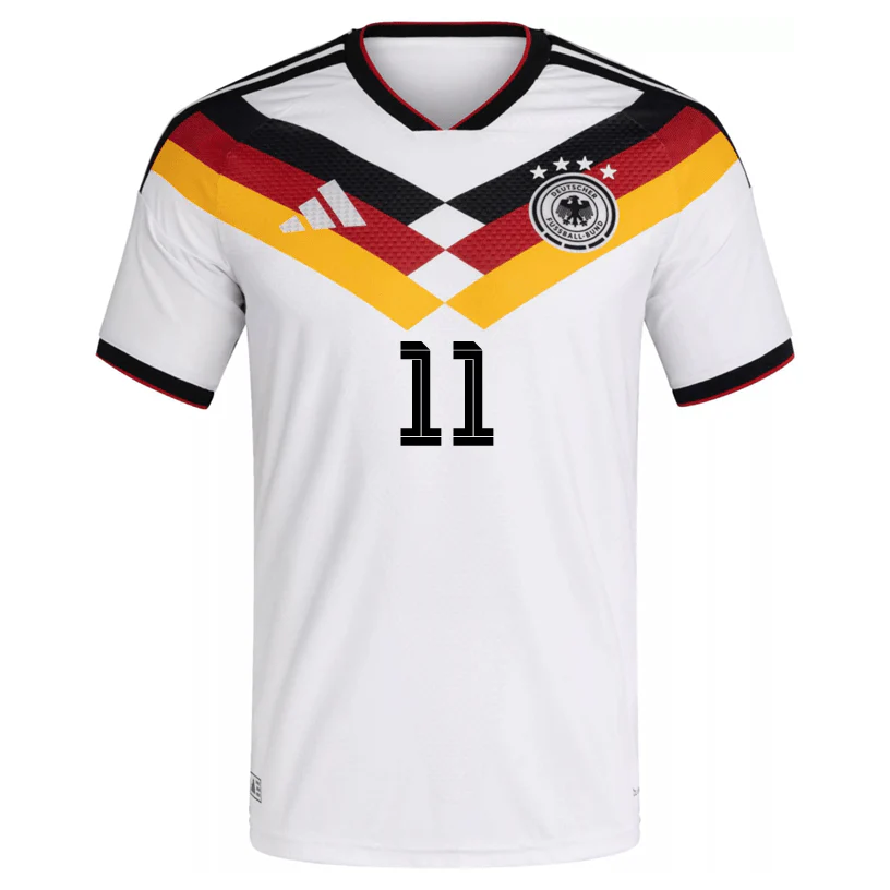 adidas Men's Sane Germany Authentic Home World Cup Jersey 2026 (White/Black) - Image 2