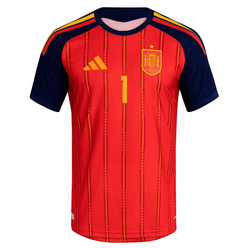 adidas Men's Simon Spain Authentic World Cup Home Jersey 2026 (Vivid Red) - Image 2