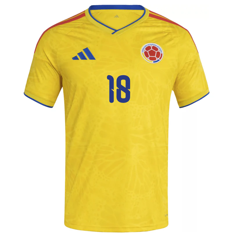adidas Men's Sinisterra Colombia 2026 Home Jersey (Impact Yellow) - Image 2