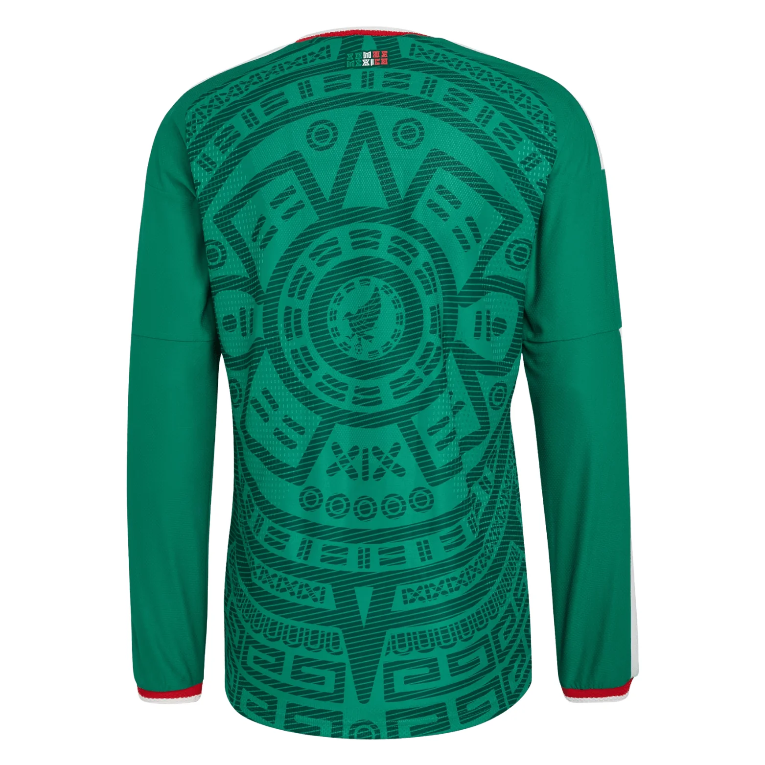 adidas Men's Mexico Long-Sleeve Authentic Home Jersey 2026 (Bold Green) - Image 2