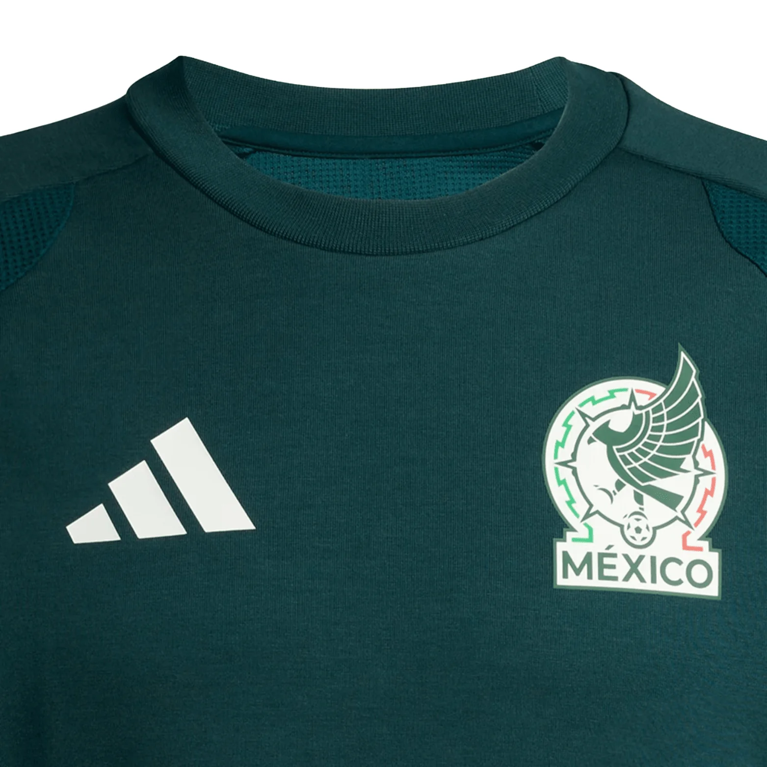 adidas Men's Mexico 2026 Tiro Travel Crew Sweatshirt (Green) - Image 4