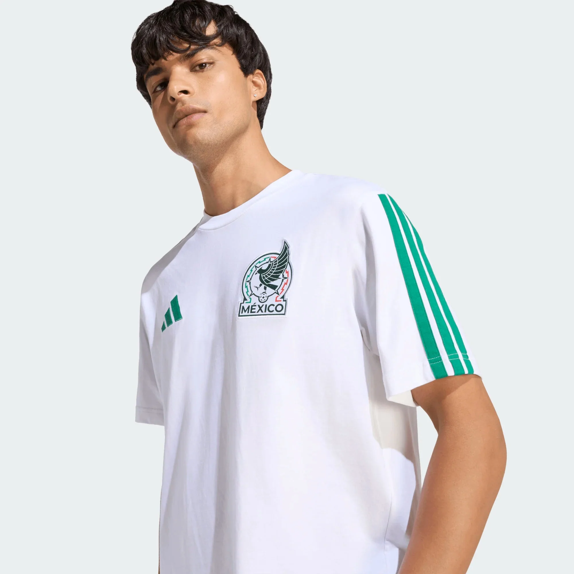 adidas Men's Mexico DNA World Cup T-Shirt (White) - Image 3