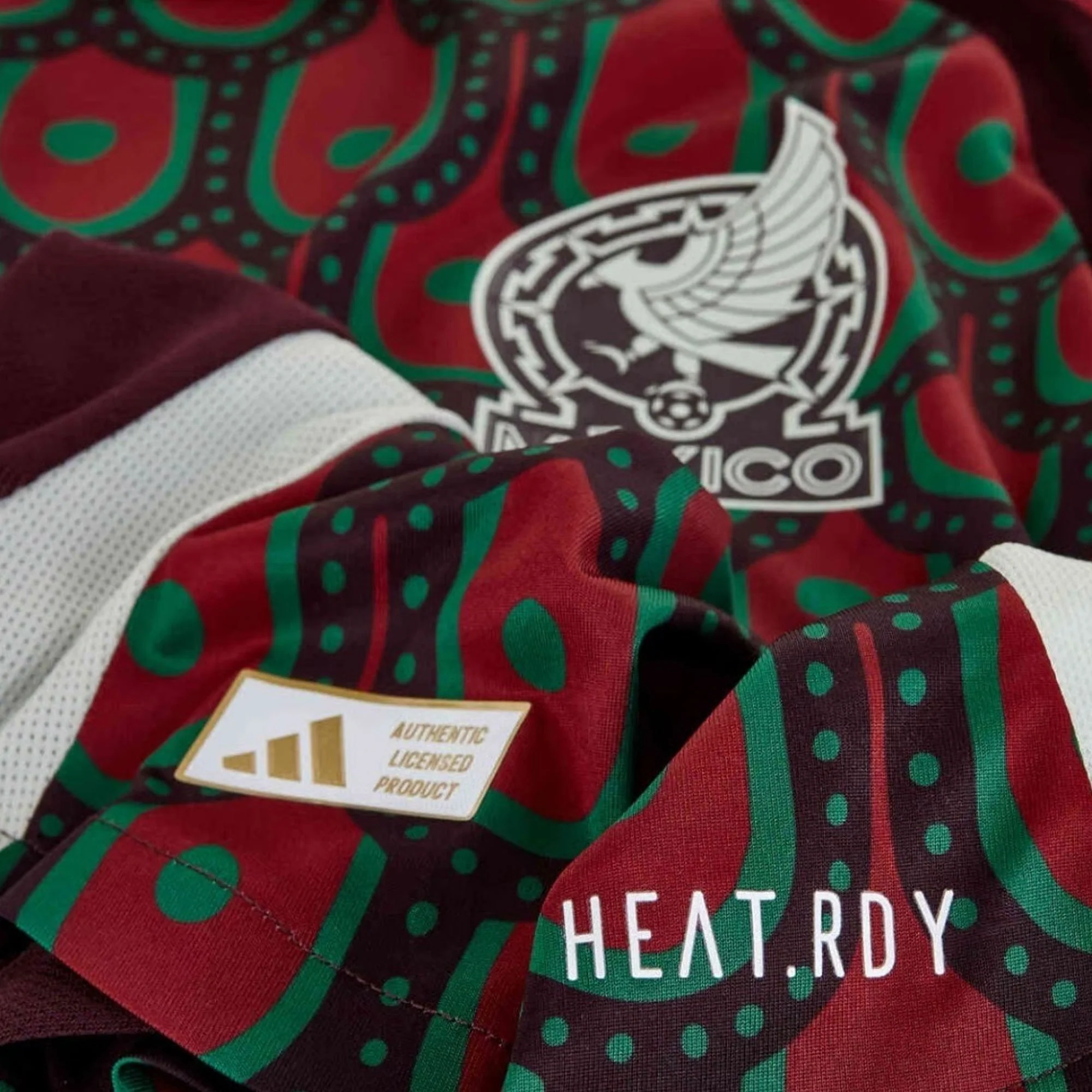 adidas Alexis Vega Mexico Authentic Home Jersey 24/25 w/ Gold Cup 2025 Patches (Multicolor) - Image 4
