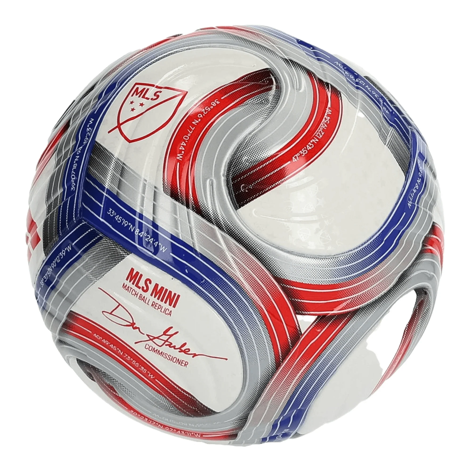 adidas MLS 2026 Mini Ball (White/Red/Blue) - Image 2