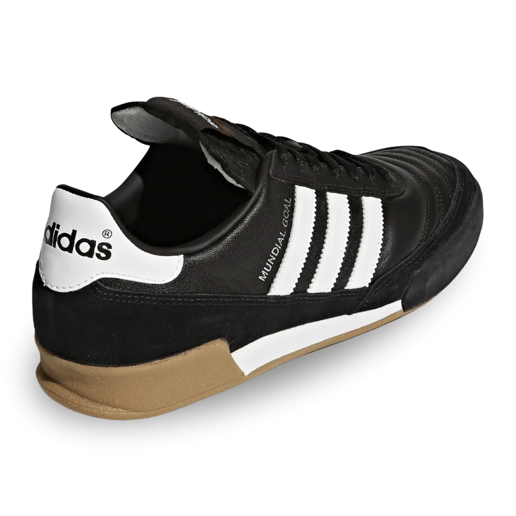 adidas Mundial Goal Indoor Soccer Shoes (Black/White) - Image 3