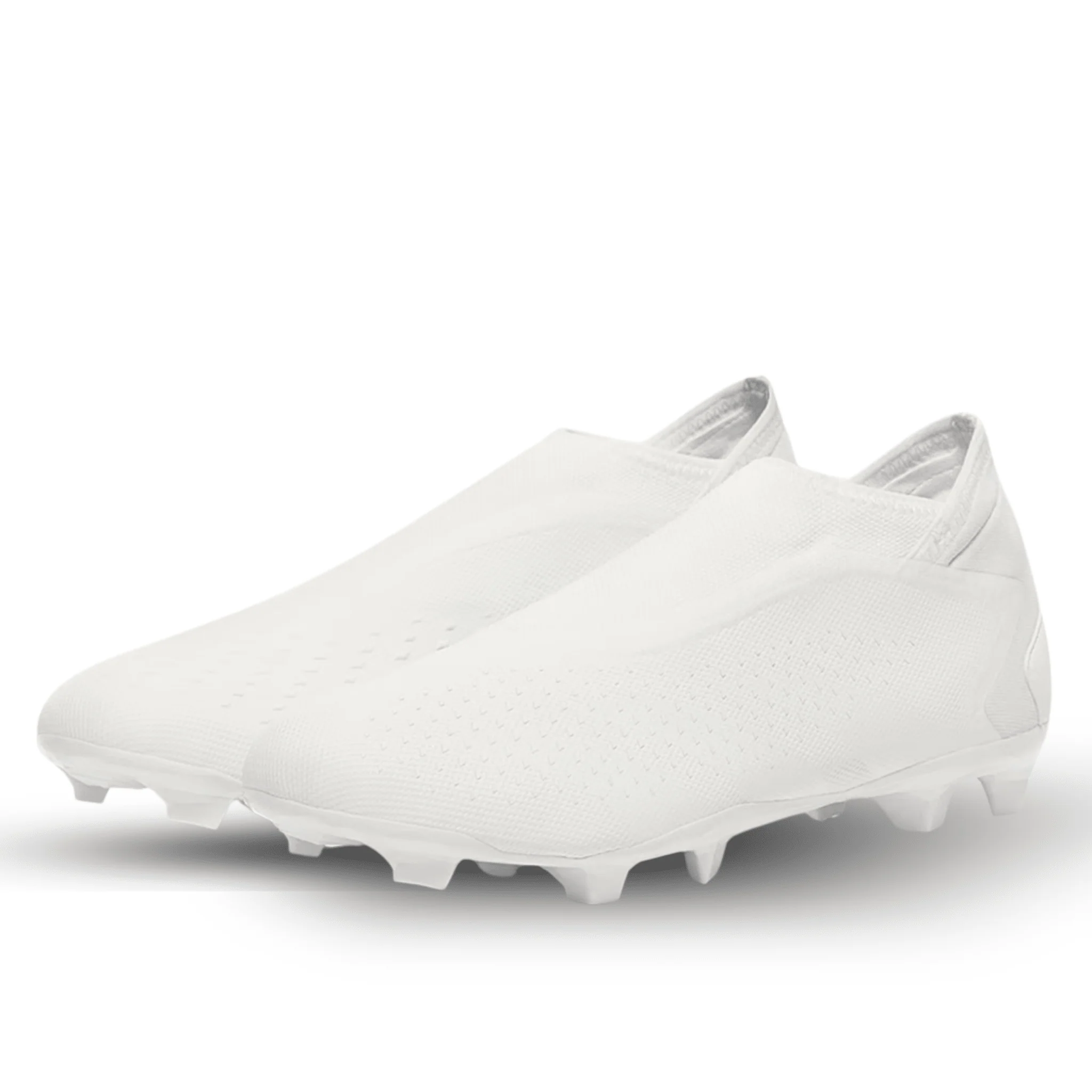 adidas Predator Accuracy.3 Laceless Firm Ground Soccer Cleats (Core White) - Image 3