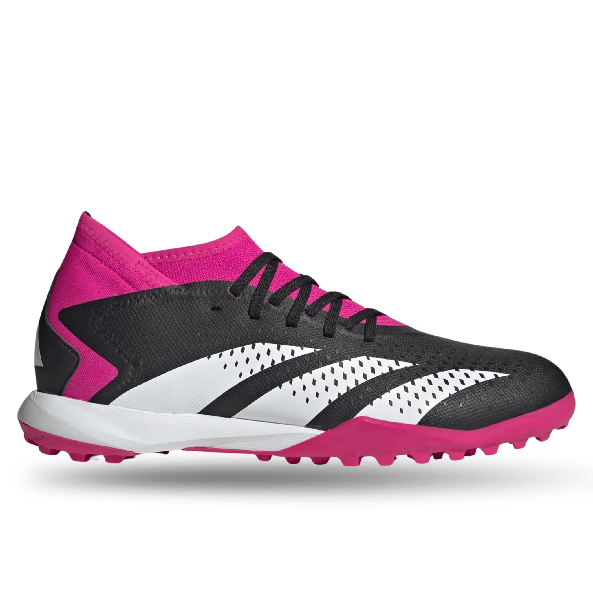 adidas Predator Accuracy.3 Turf Soccer Shoes (Core Black/Team Shock Pink) - Image 2