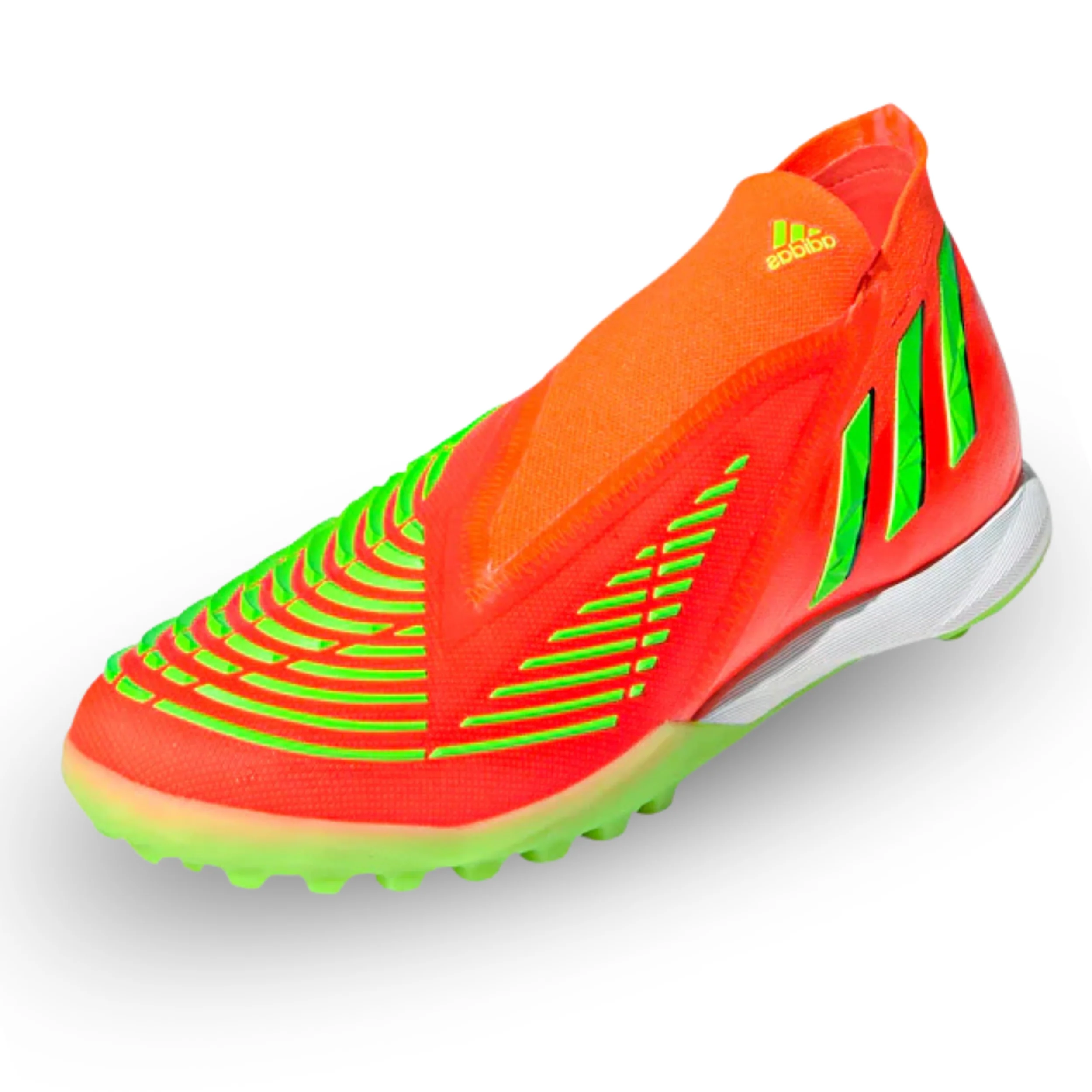 adidas Predator Edge.1 Turf Soccer Shoes (Solar Red/Solar Green) - Image 3
