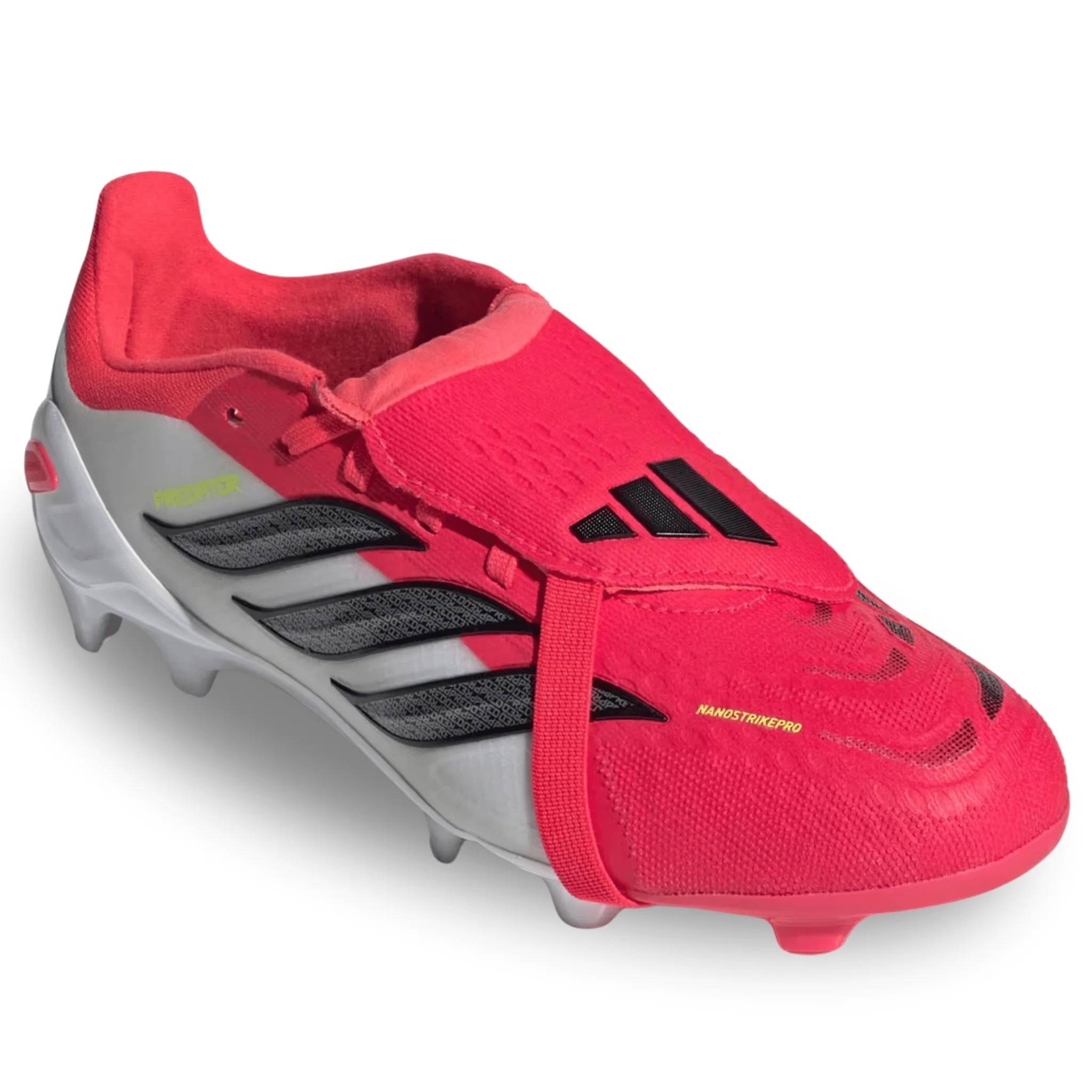 adidas Jr. Predator Elite FT Firm Ground Soccer Cleats (Lucid Red/Black/White) - Image 3