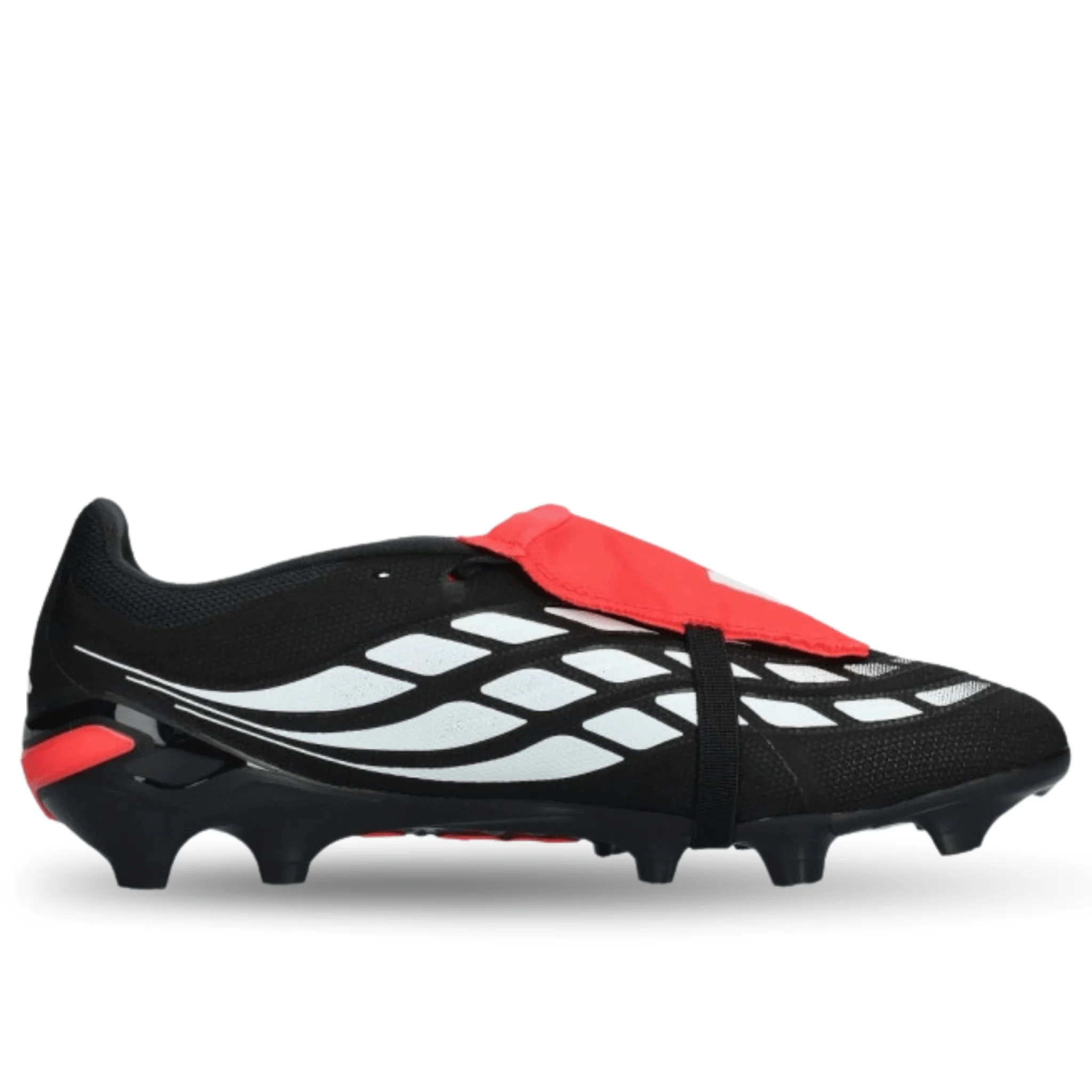 adidas Predator League FT Firm Ground Soccer Cleats (Black/White/Lucid Red) - Image 2