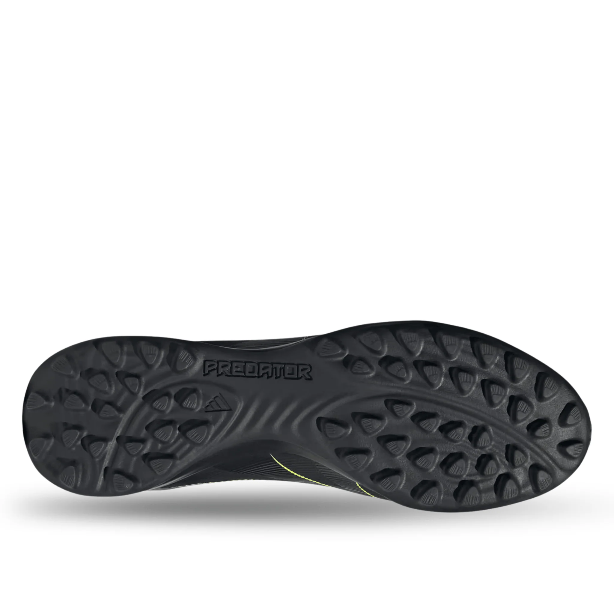 adidas Predator League Turf Firm Ground Soccer Cleats (Black/Iron Metallic/Lucid Lemon) - Image 5