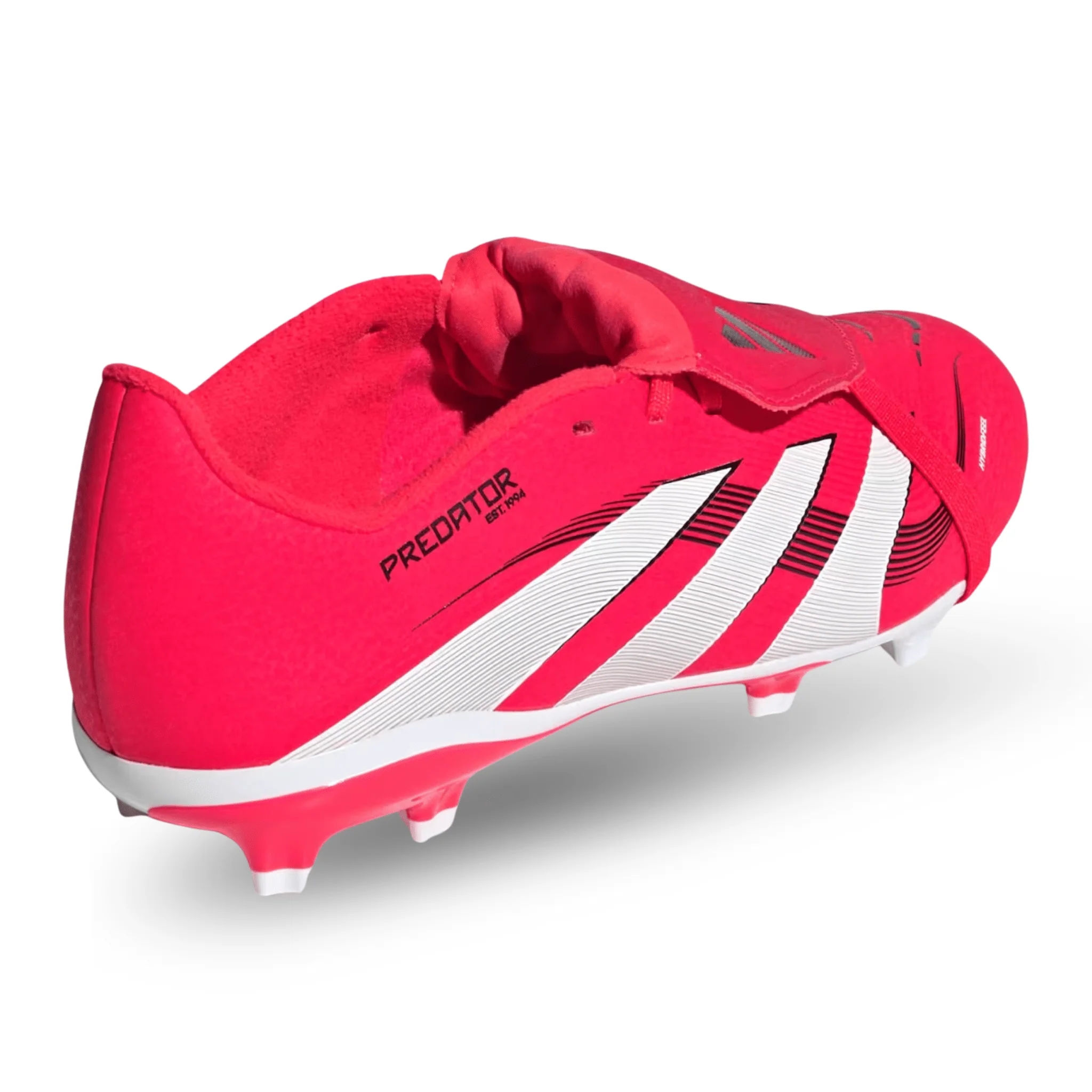 adidas Jr. Predator League FT FG Soccer Cleats (Lucid Red/White/Black) - Image 4