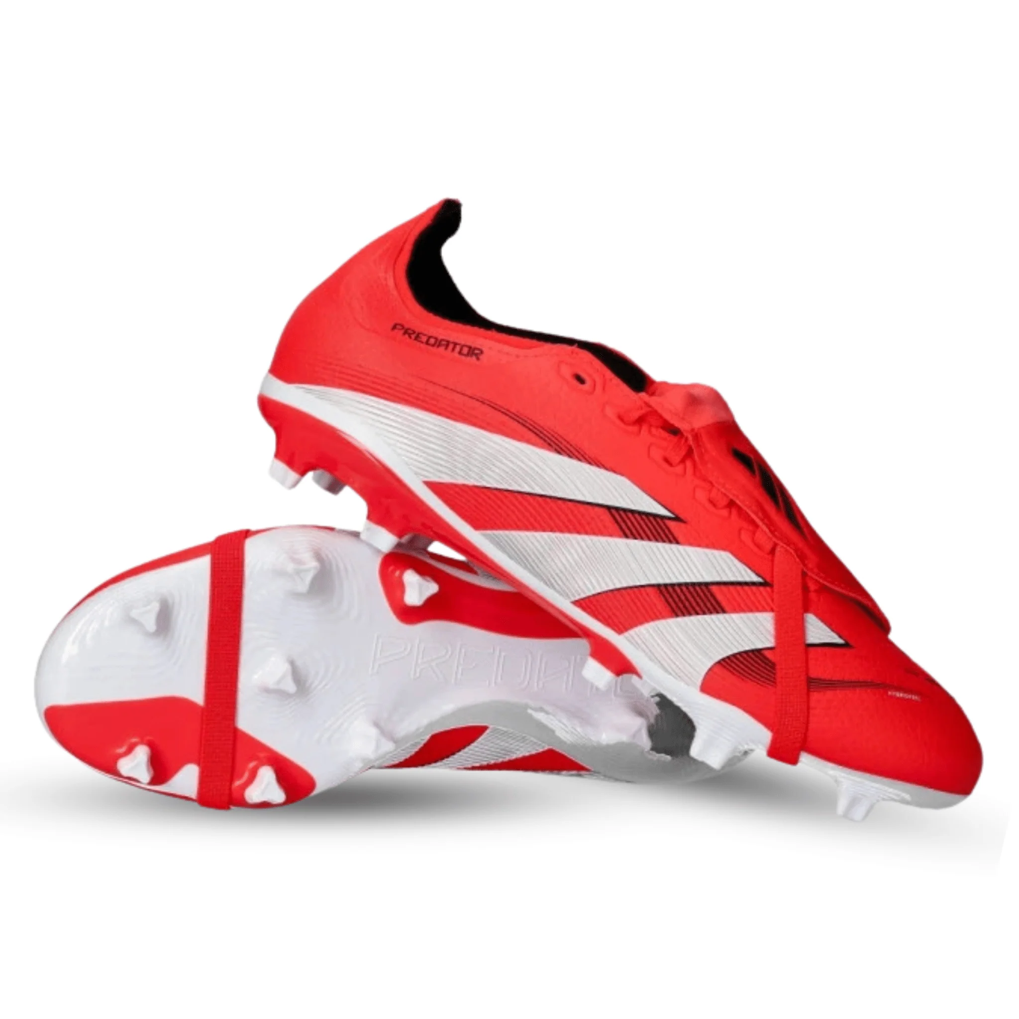 adidas Predator League FT FG Soccer Cleats (Lucid Red/White/Black) - Image 3