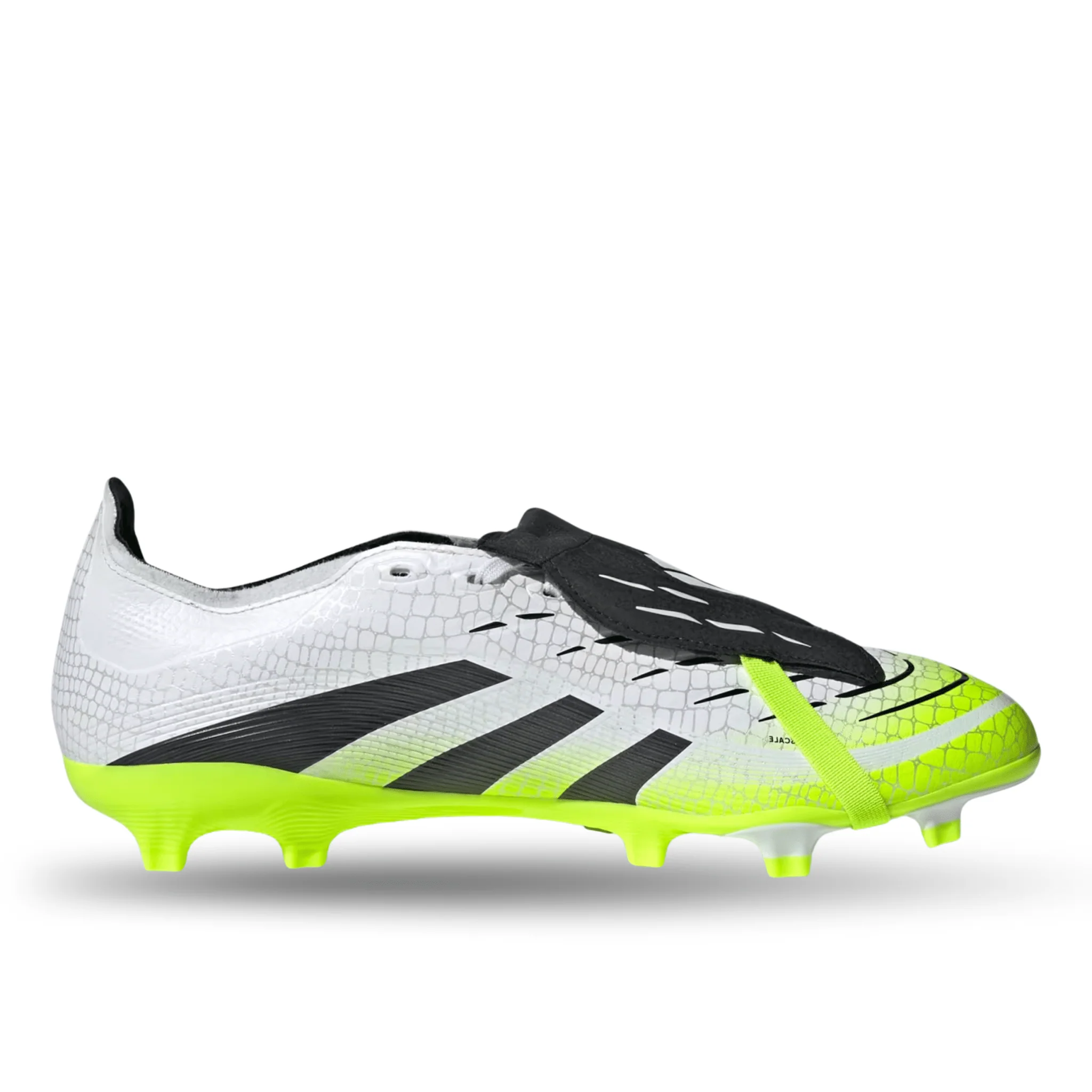 adidas Predator League FT FG/MG Soccer Cleats (White/Lucid Lemon) - Image 2