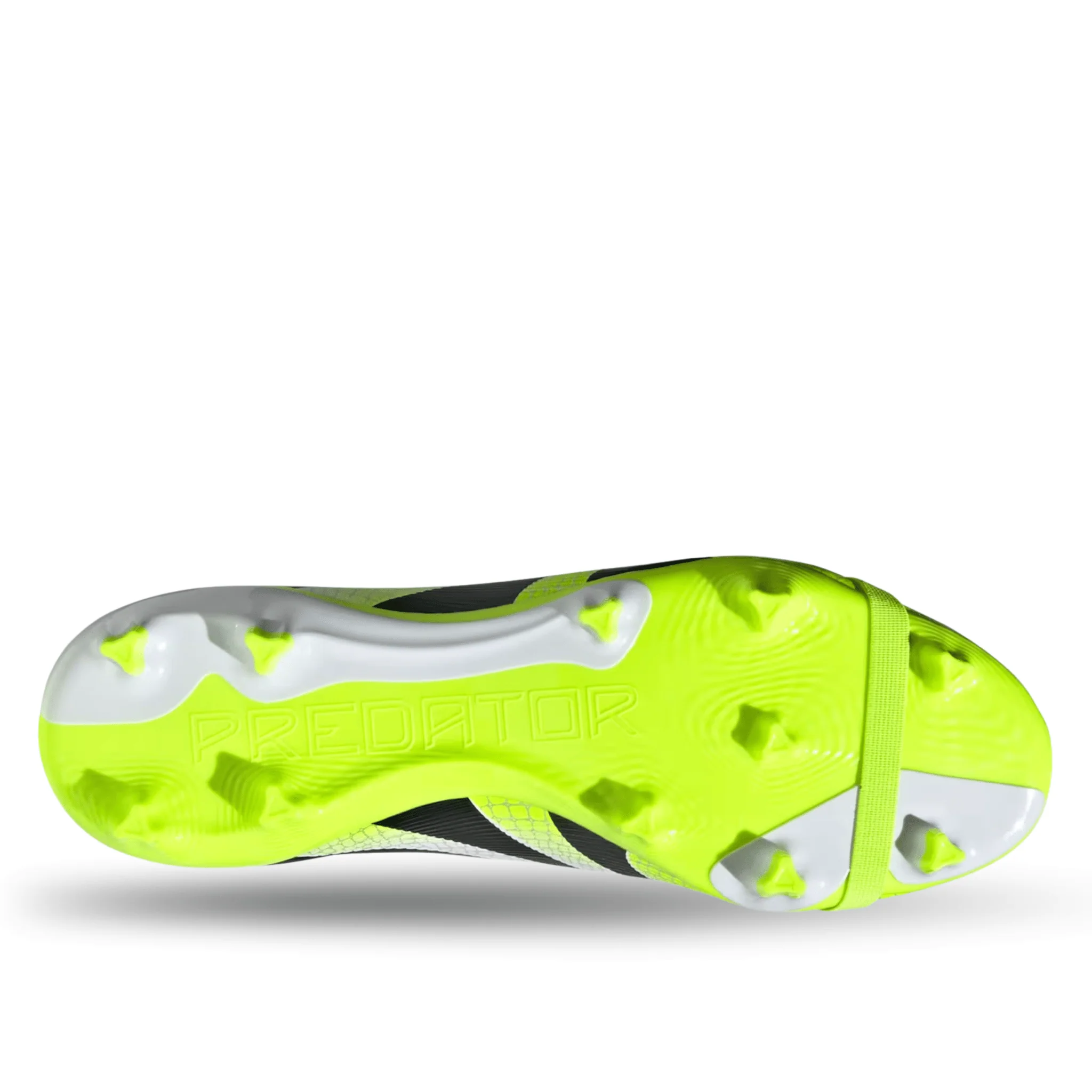 adidas Predator League FT FG/MG Soccer Cleats (White/Lucid Lemon) - Image 5