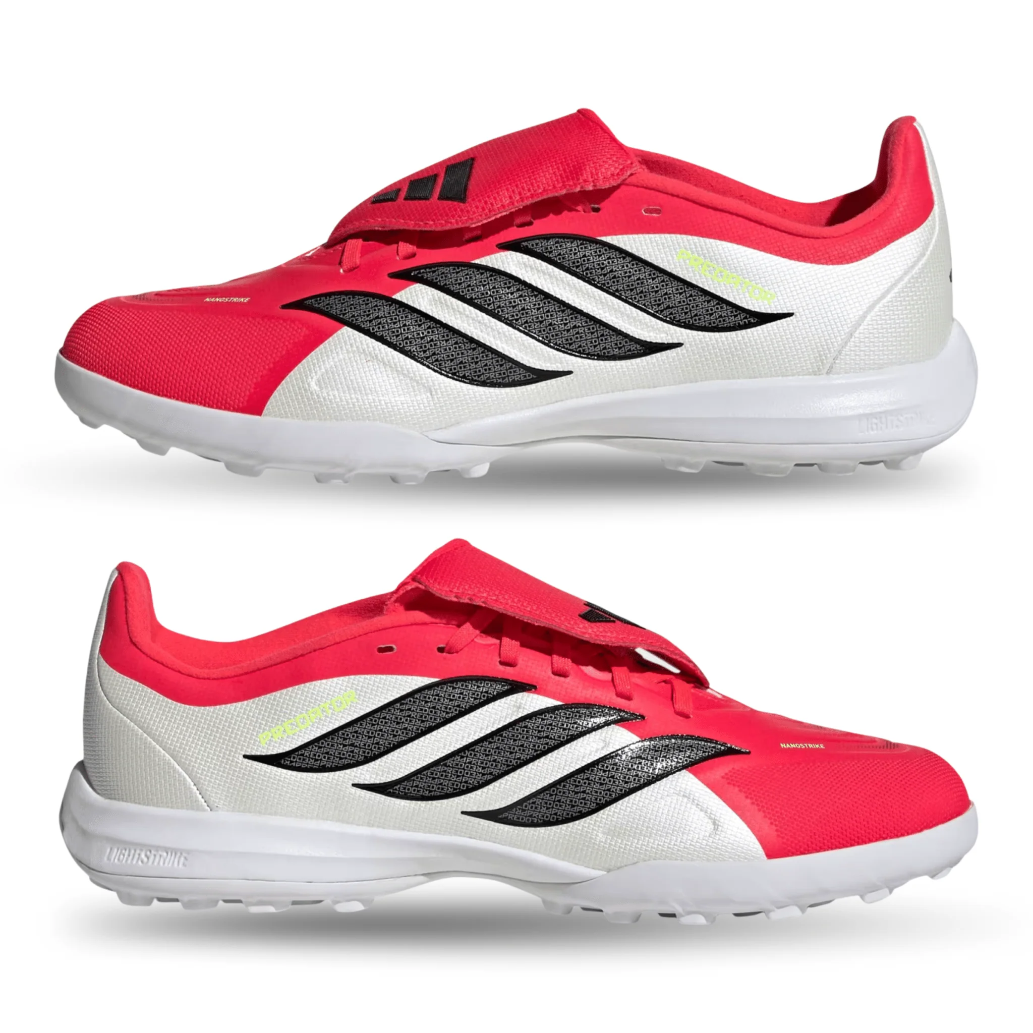 adidas Youth Predator League FT TF Junior Soccer Shoes (Lucid Red/Black/White) - Image 4