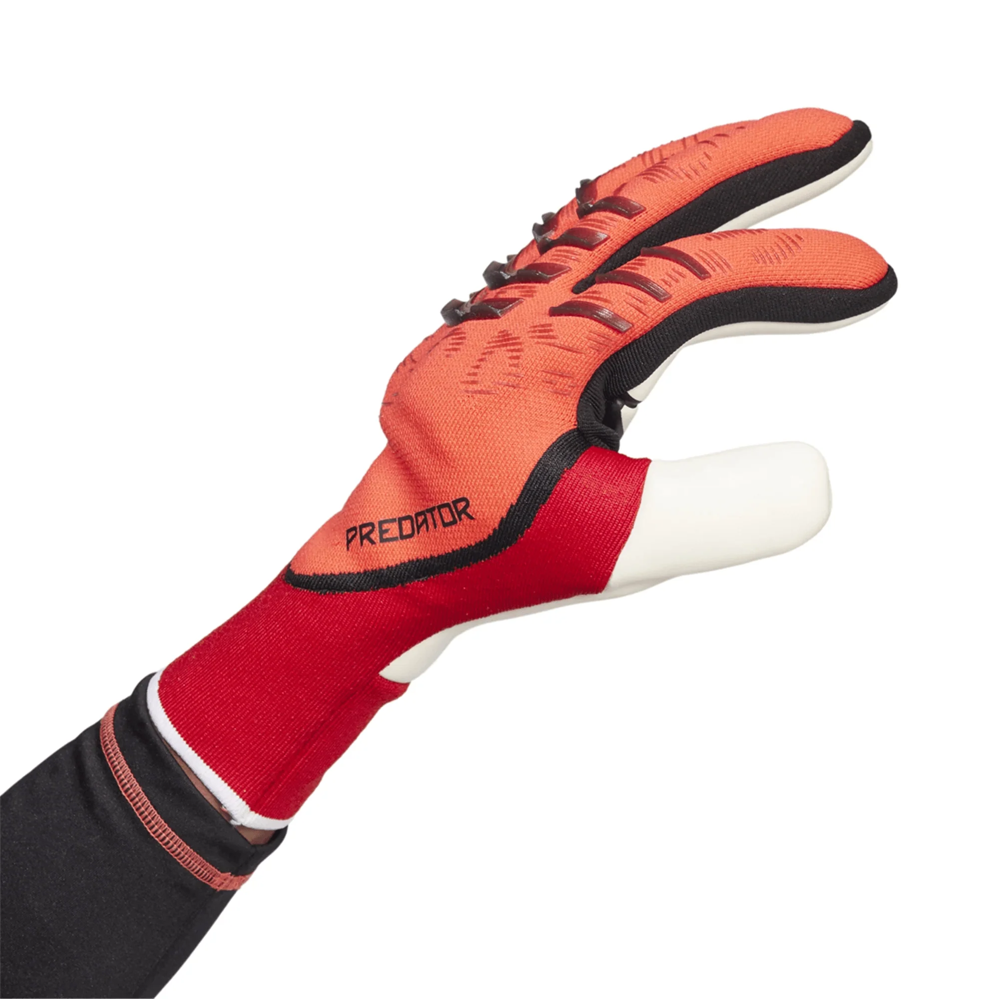 adidas Predator Pro Fingersave Goalkeeper Glove (Lucid Red/Black) - Image 3