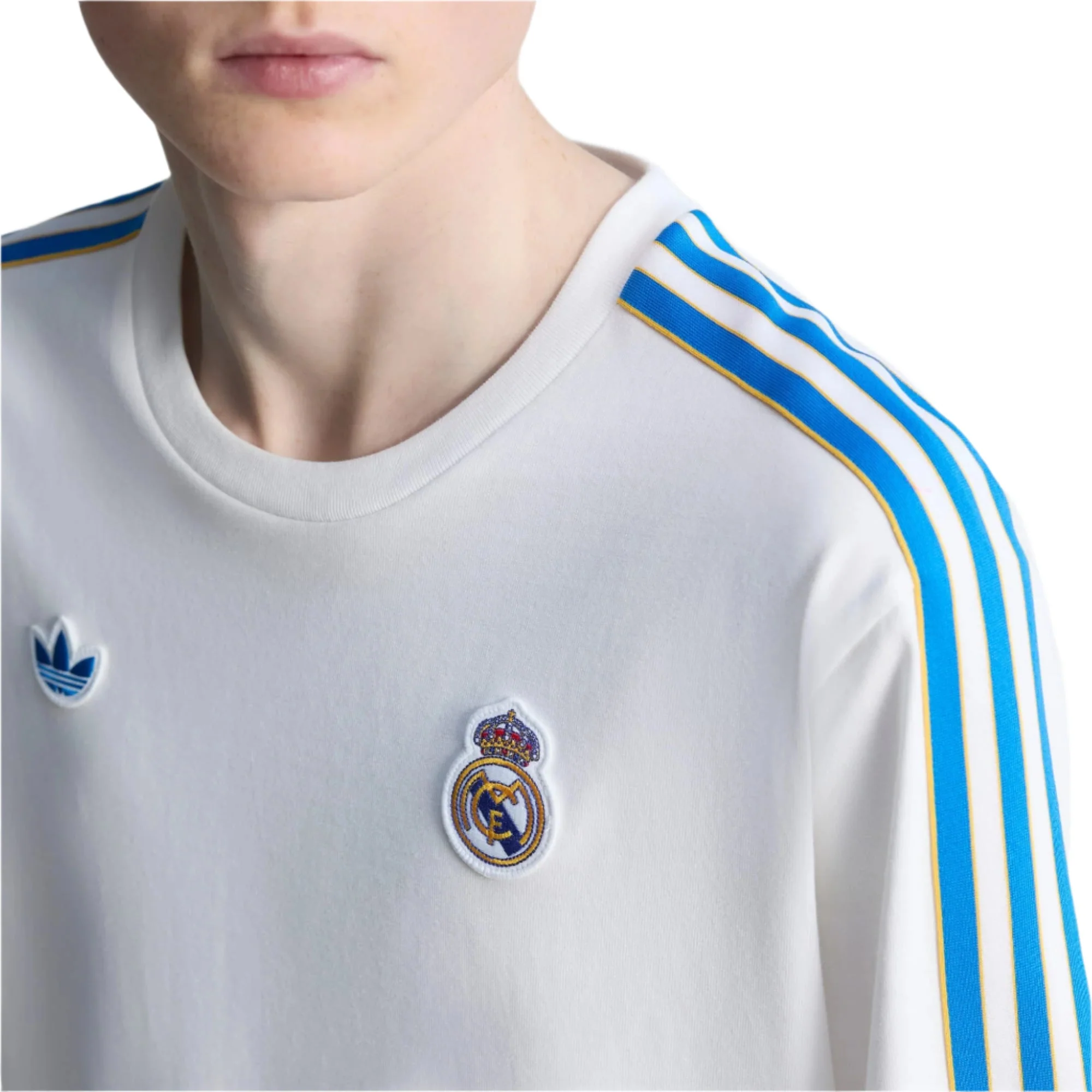 adidas Real Madrid Terrace Icon T-Shirt (White/Blue) - Image 3