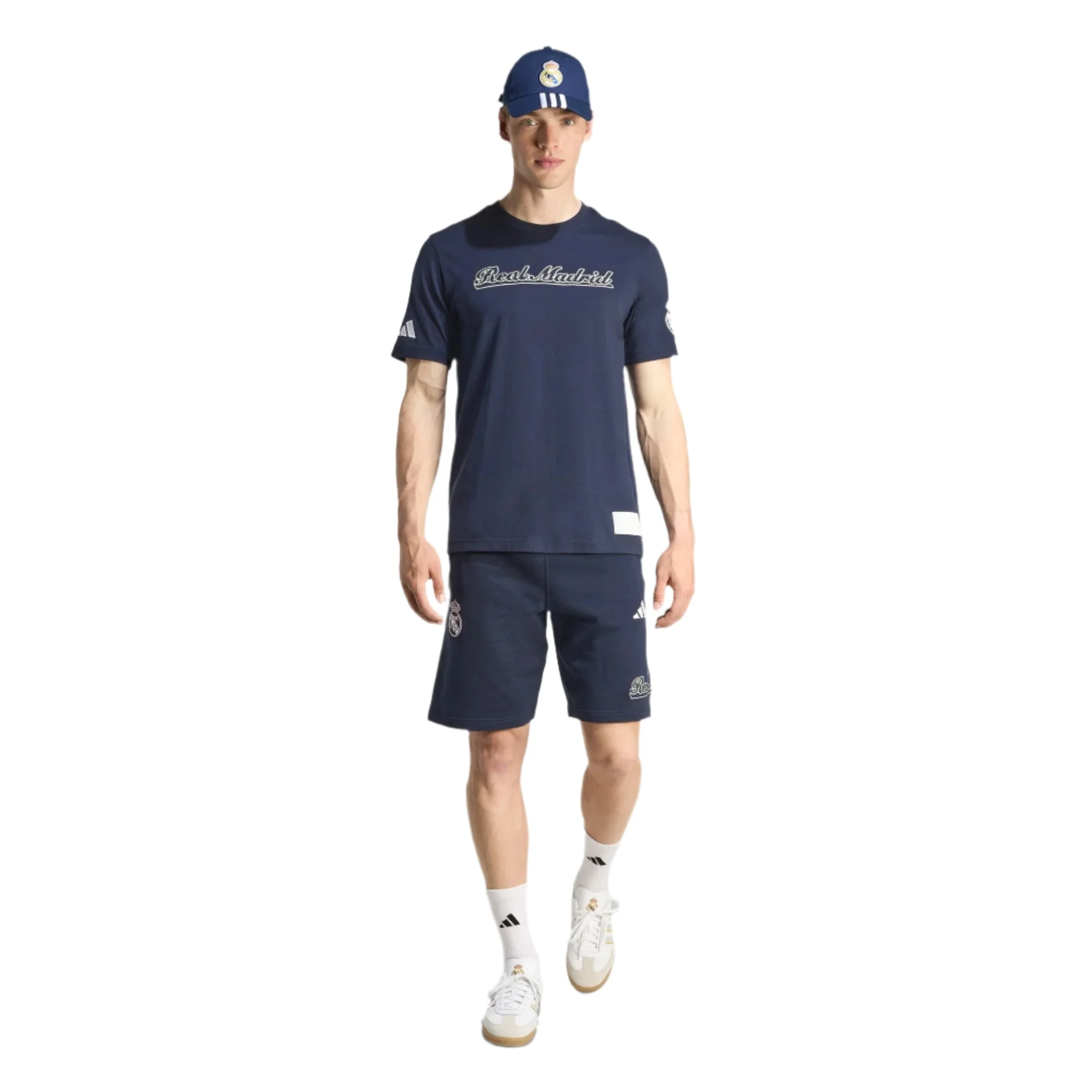adidas Men's Real Madrid US Pack T-Shirt (Legend Ink/White) - Image 5