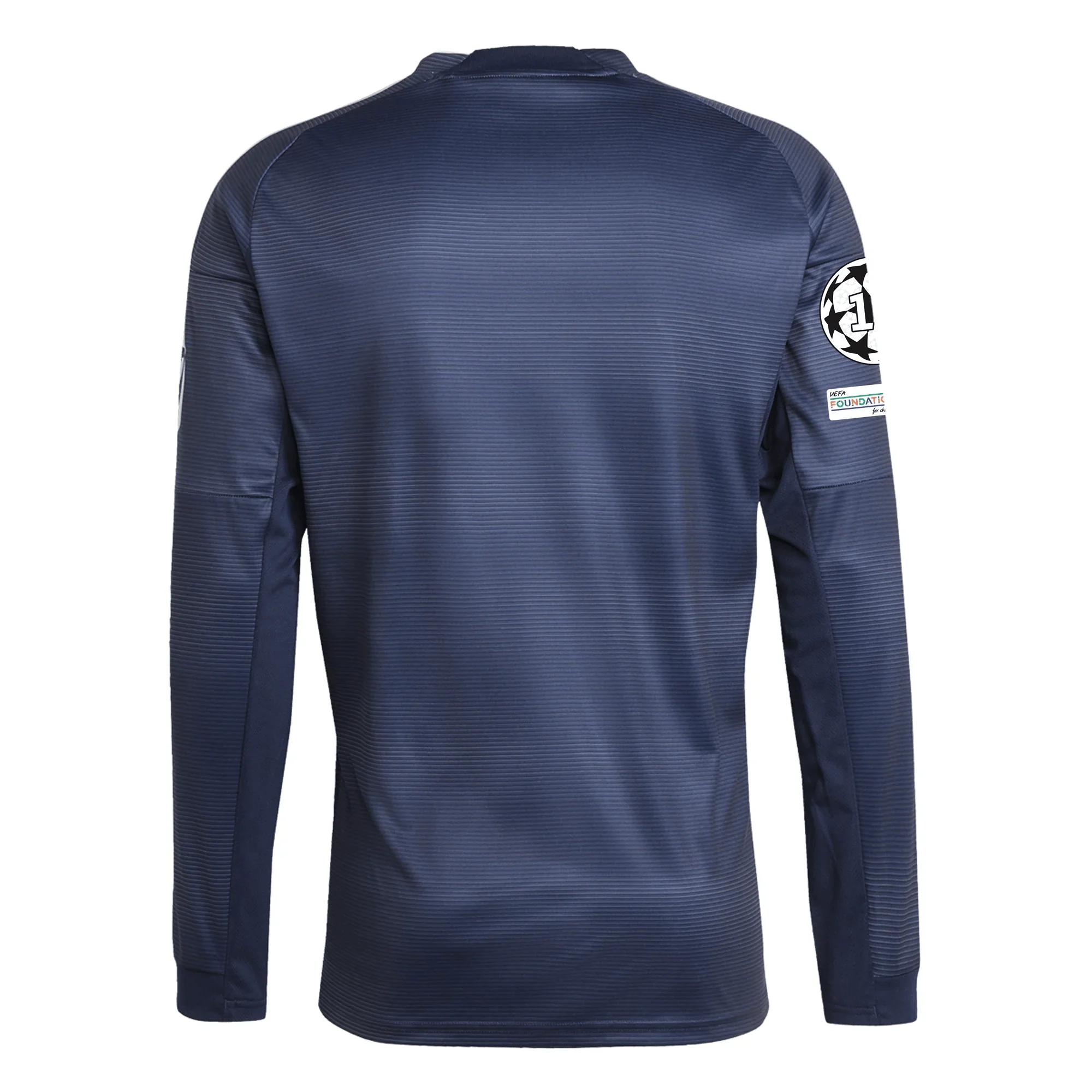 adidas Real Madrid Long Sleeve Away Jersey w/ Champions League Patches 25/26 (Legend Ink) - Image 2