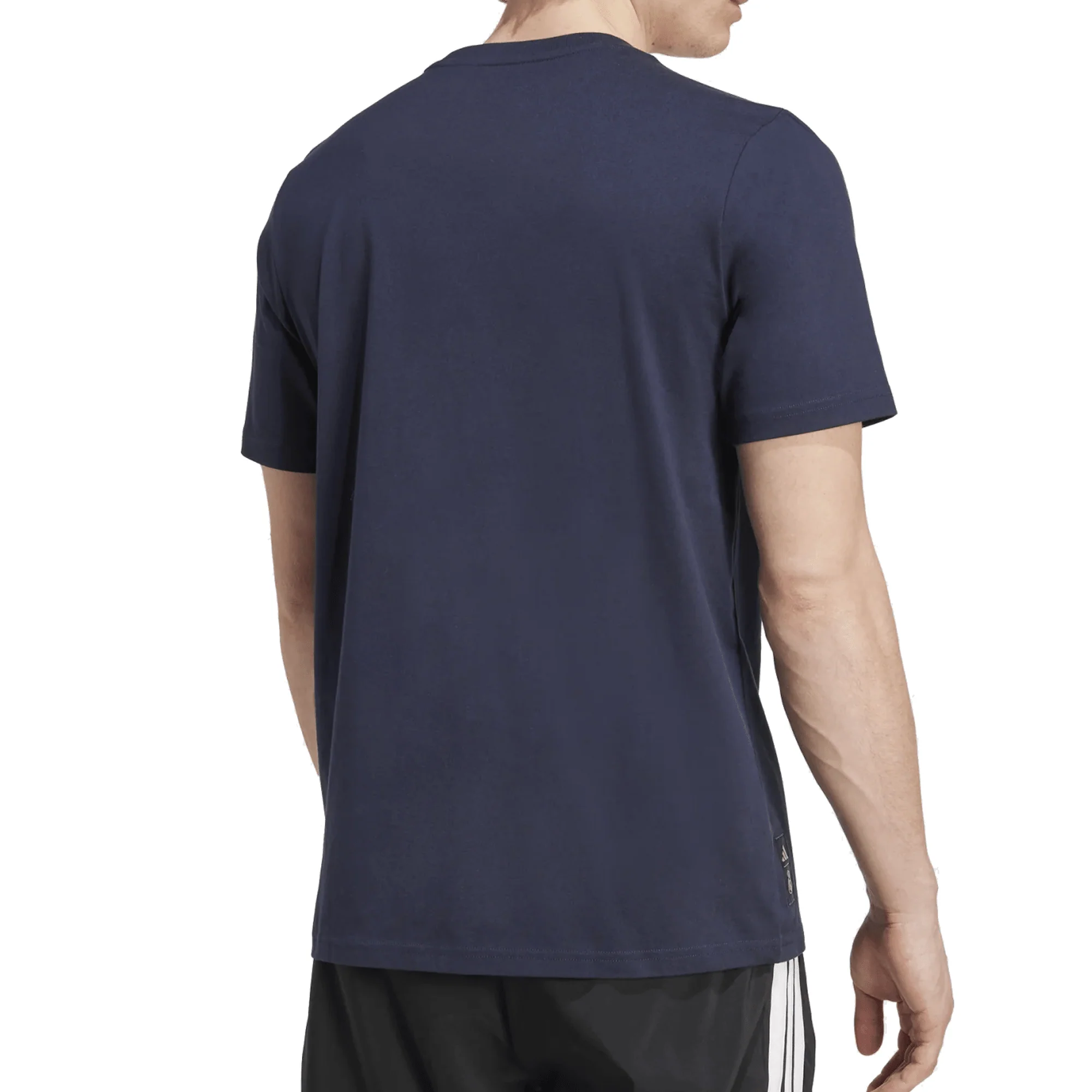 adidas Real Madrid Letter Logo T-Shirt (Legend Ink) - Image 2