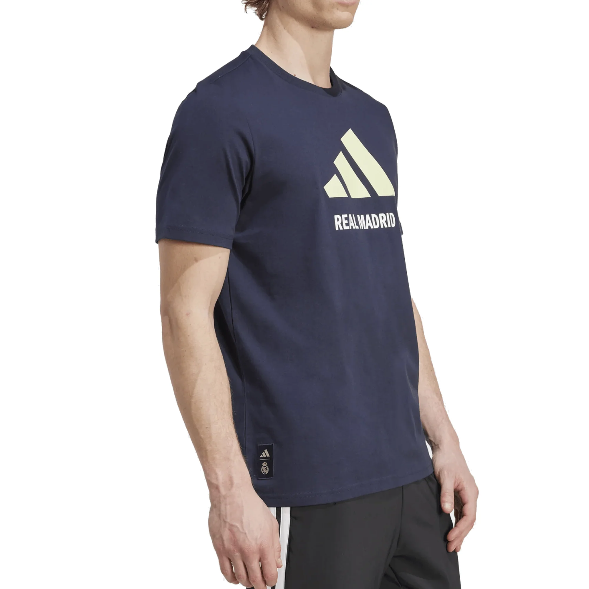 adidas Real Madrid Letter Logo T-Shirt (Legend Ink) - Image 3