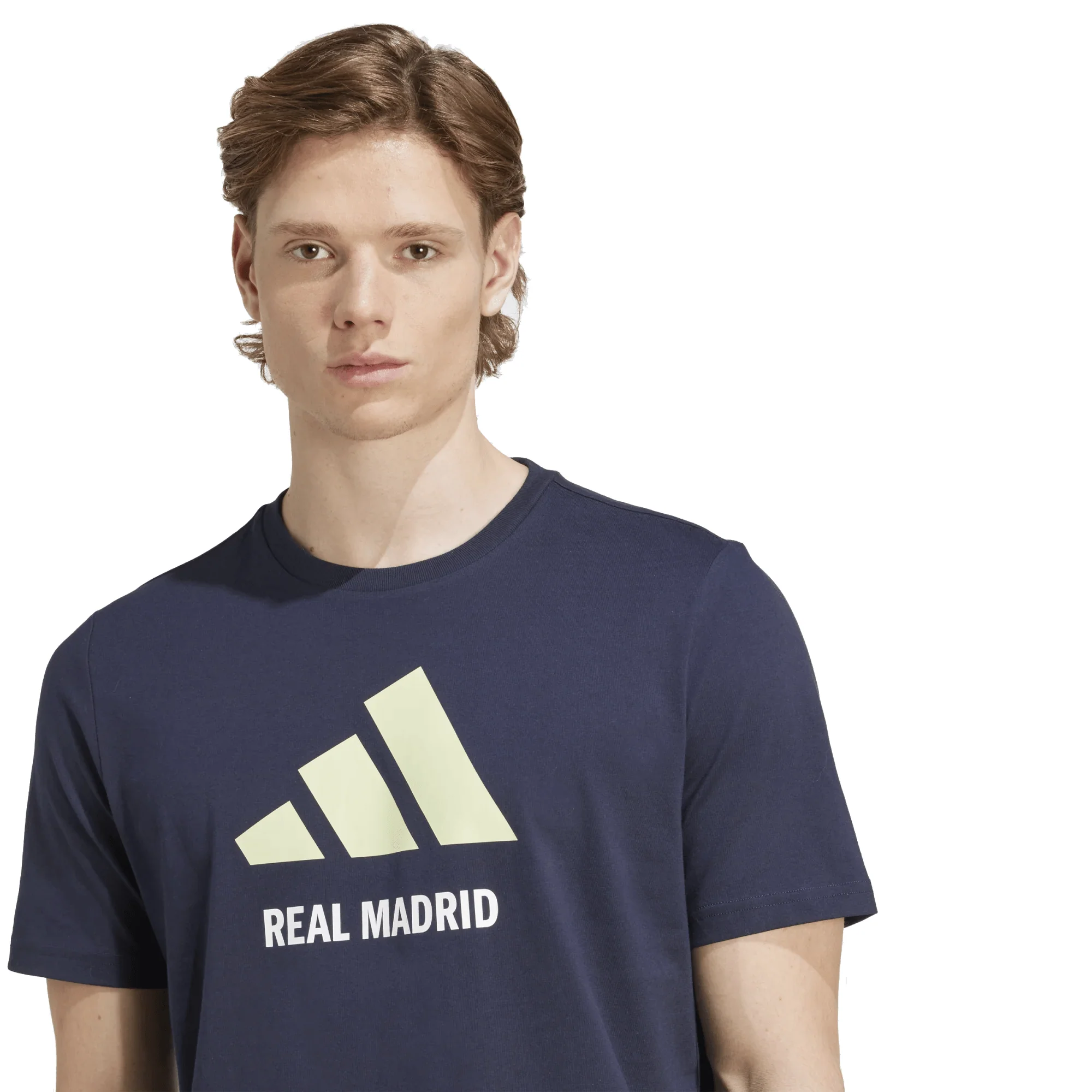adidas Real Madrid Letter Logo T-Shirt (Legend Ink) - Image 5