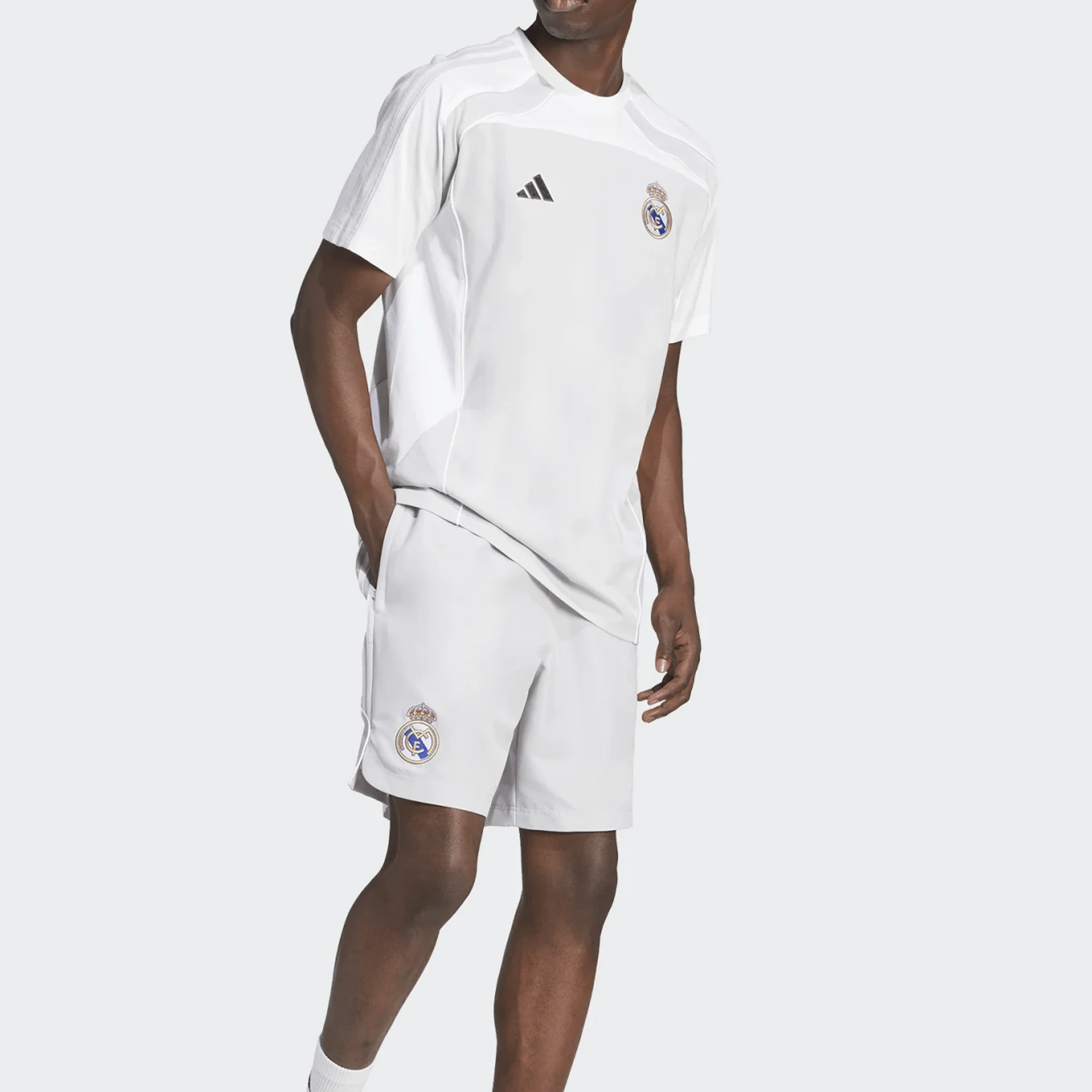 adidas Real Madrid UBP T-Shirt (Grey/White) - Image 3