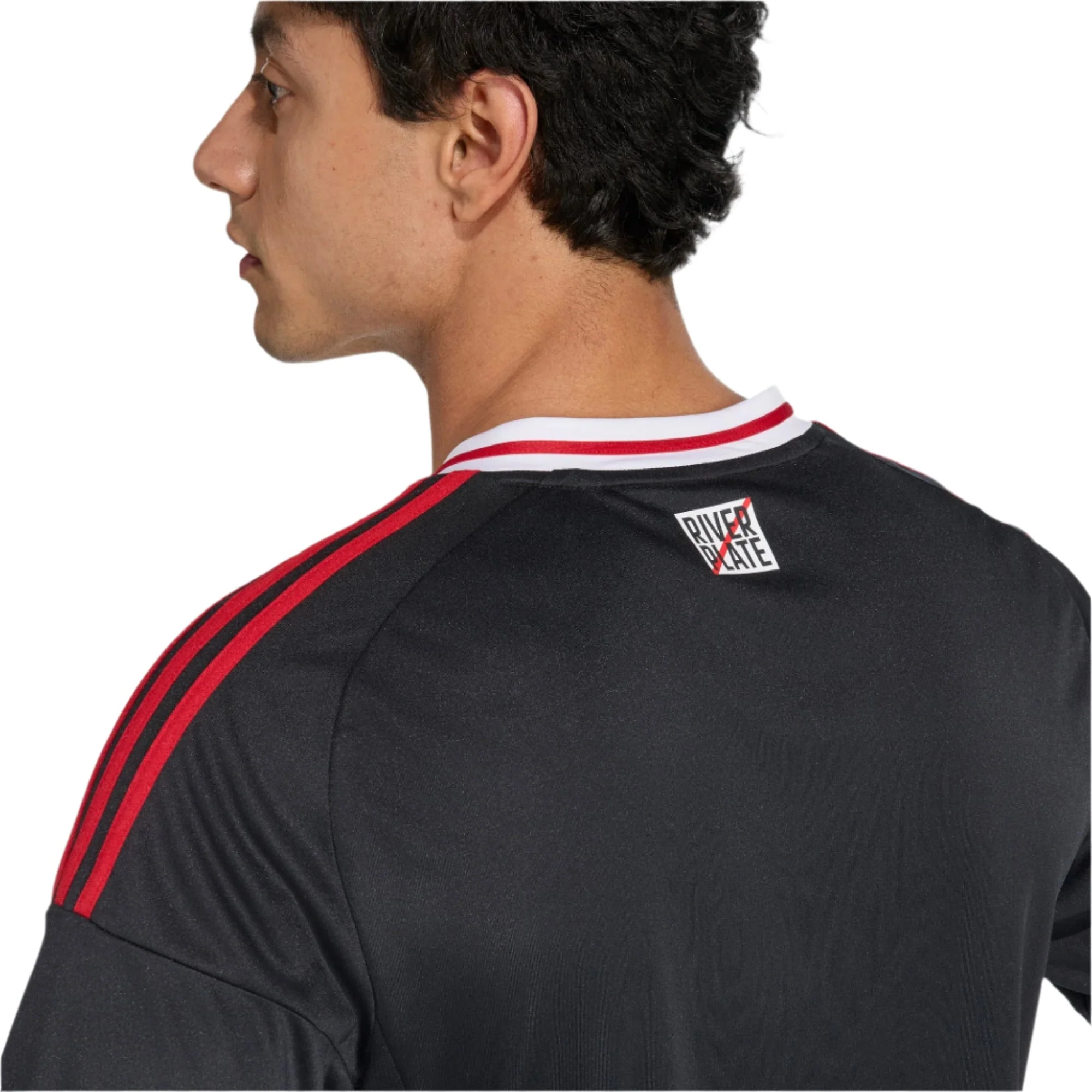 adidas Men's River Plate 25/26 Away Jersey (Black/Red) - Image 7
