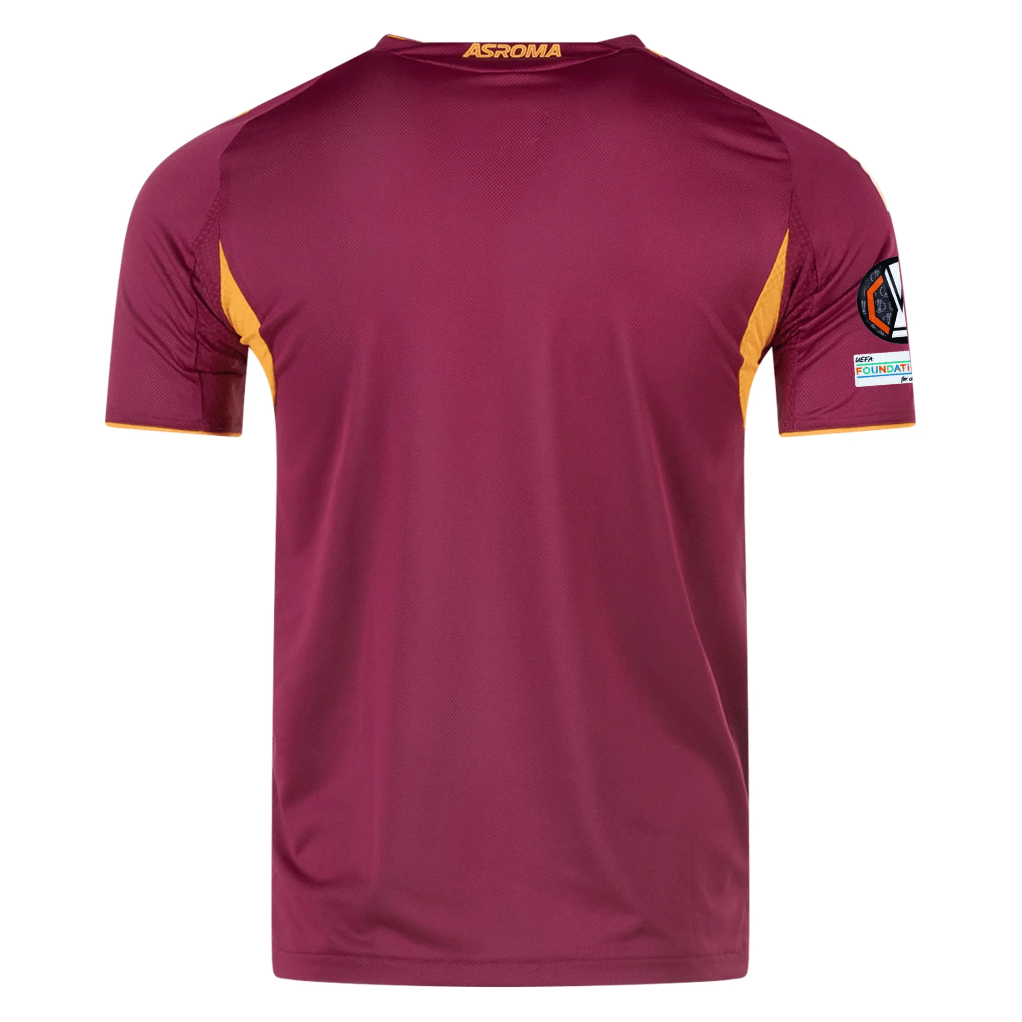 adidas Roma Authentic Home Jersey w/ Europa League Patches 25/26 (Burgundy) - Image 2